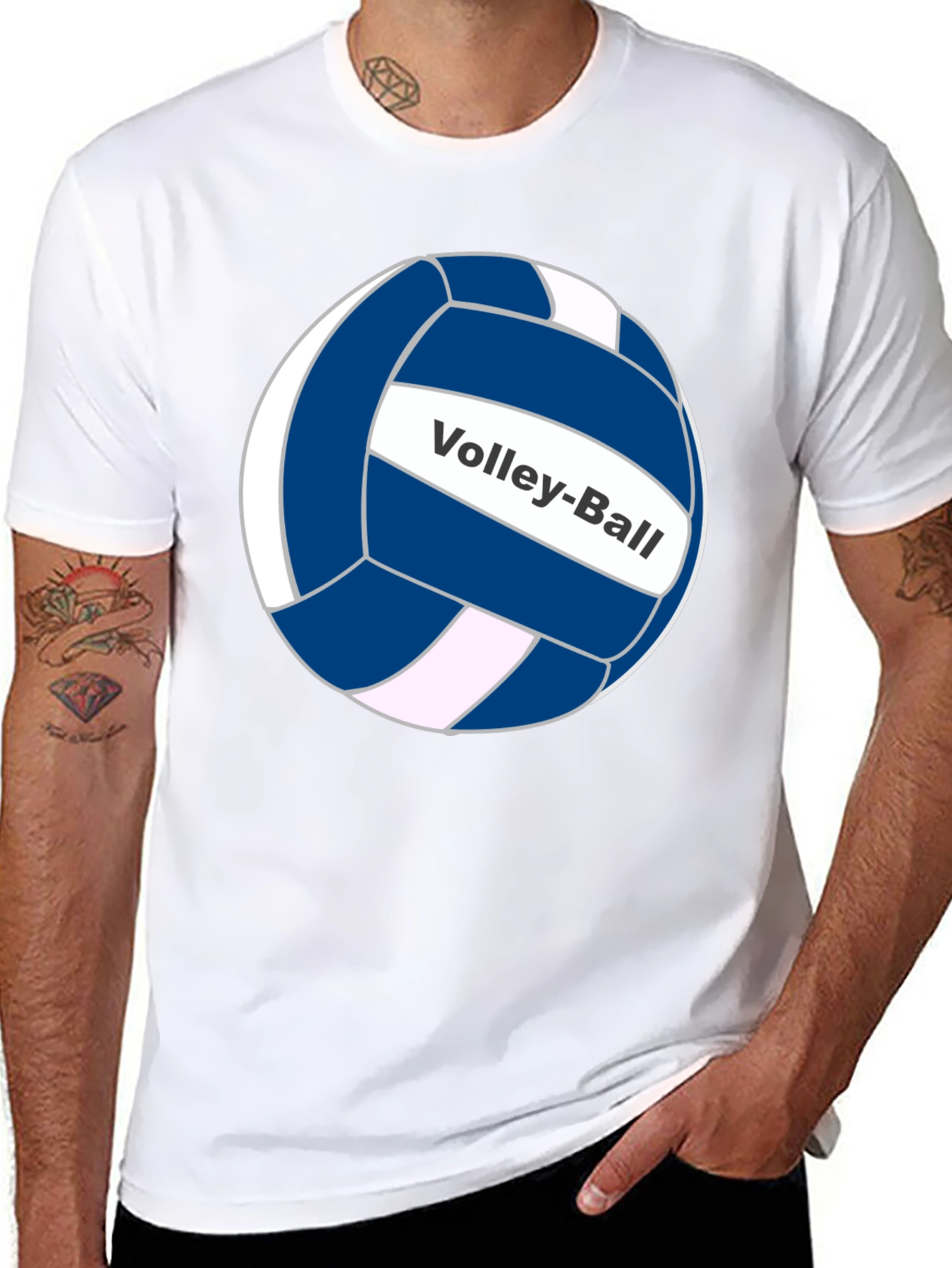 Volley-Ball Graphic T-Shirt - Classic Design