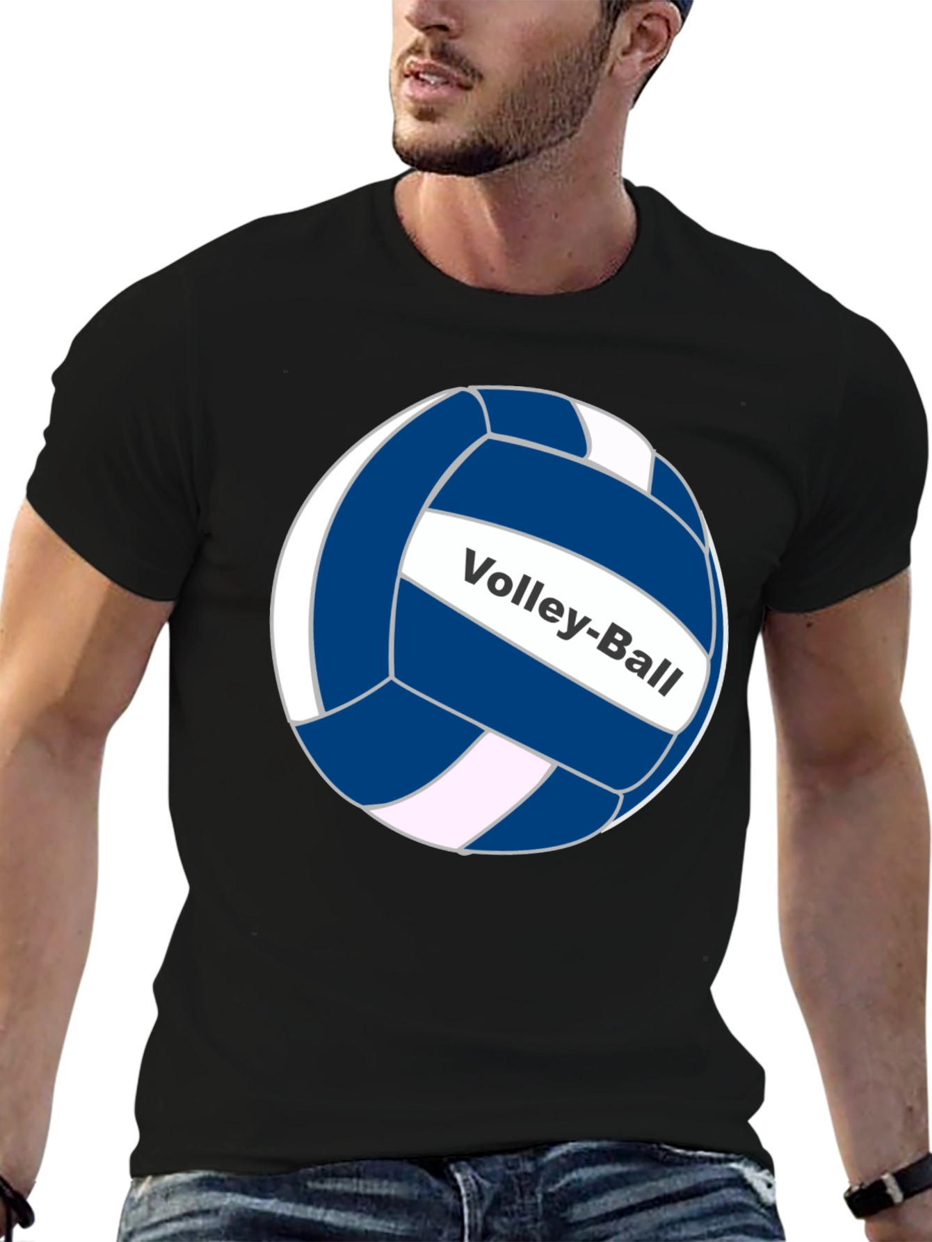 Volley-Ball Graphic T-Shirt - Classic Design