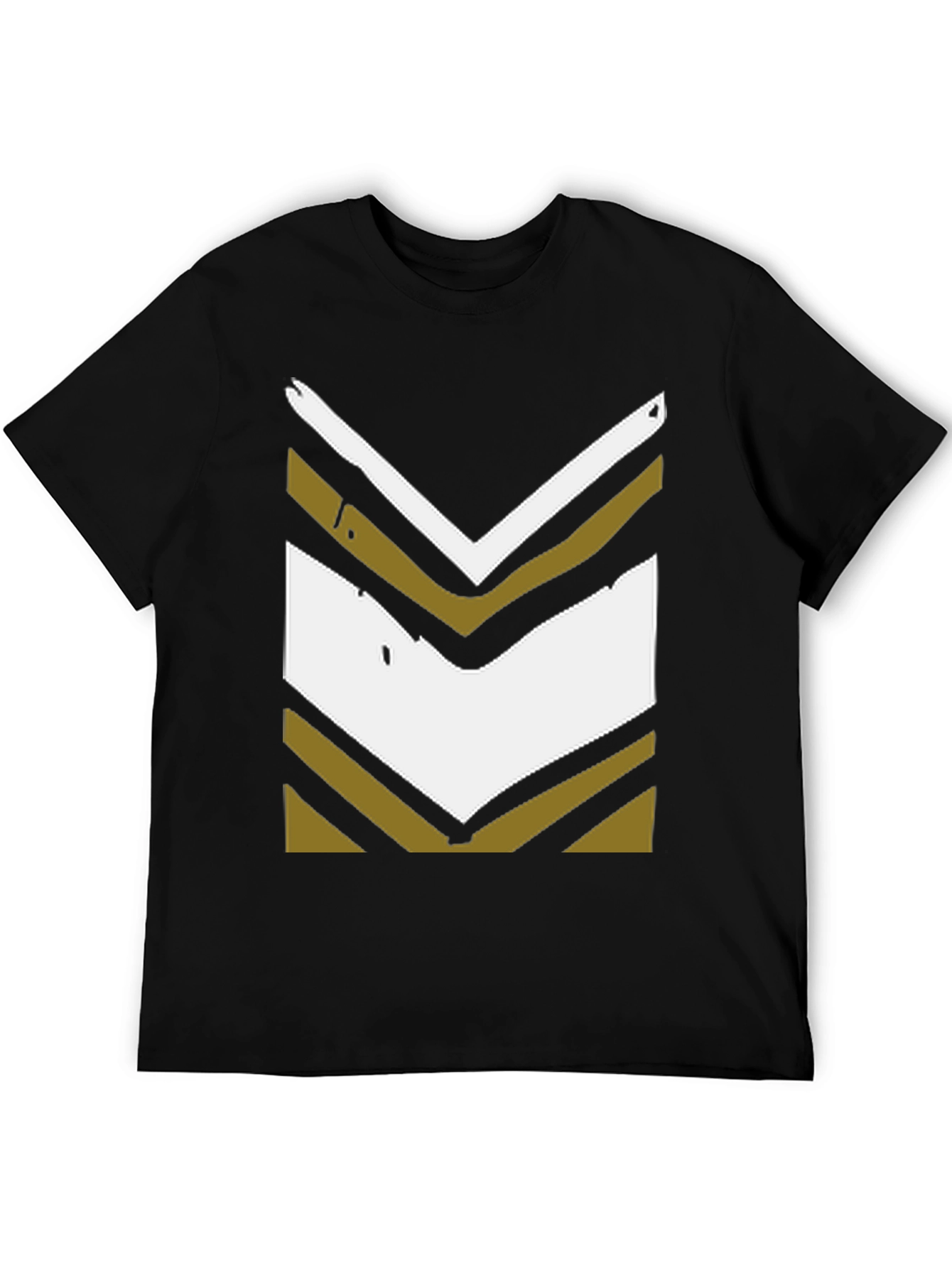 Retro Chevron Graphic Tee - Black