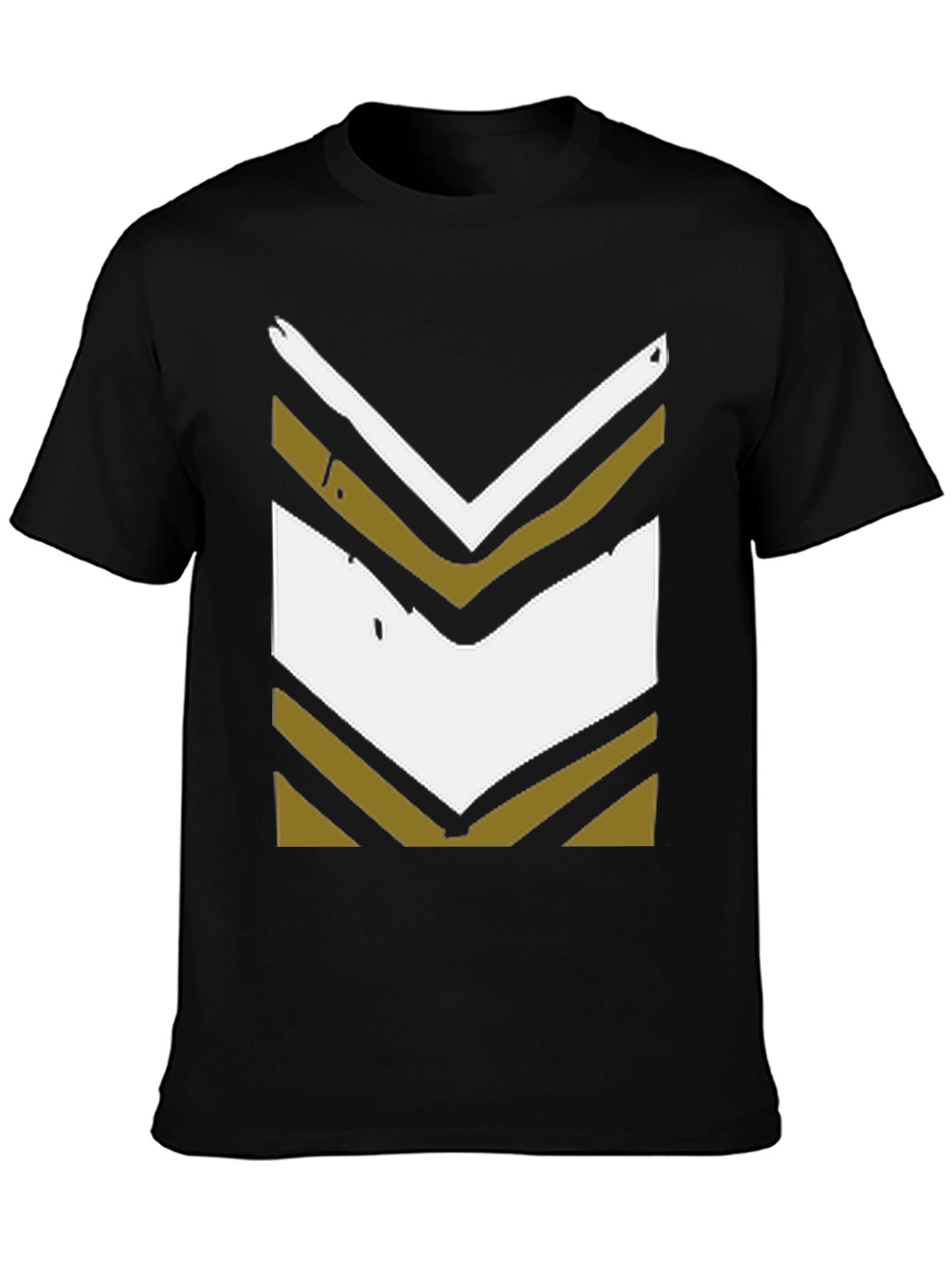 Retro Chevron Graphic Tee - Black
