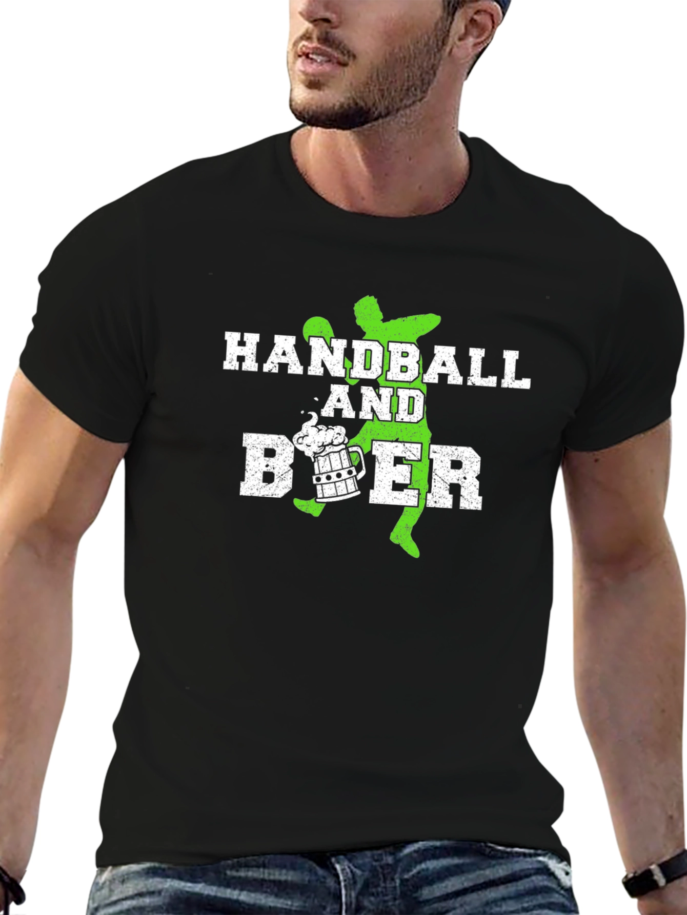 Handball & Beer Graphic T-Shirt