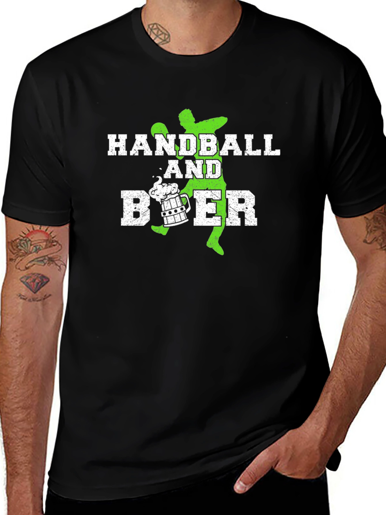 Handball & Beer Graphic T-Shirt