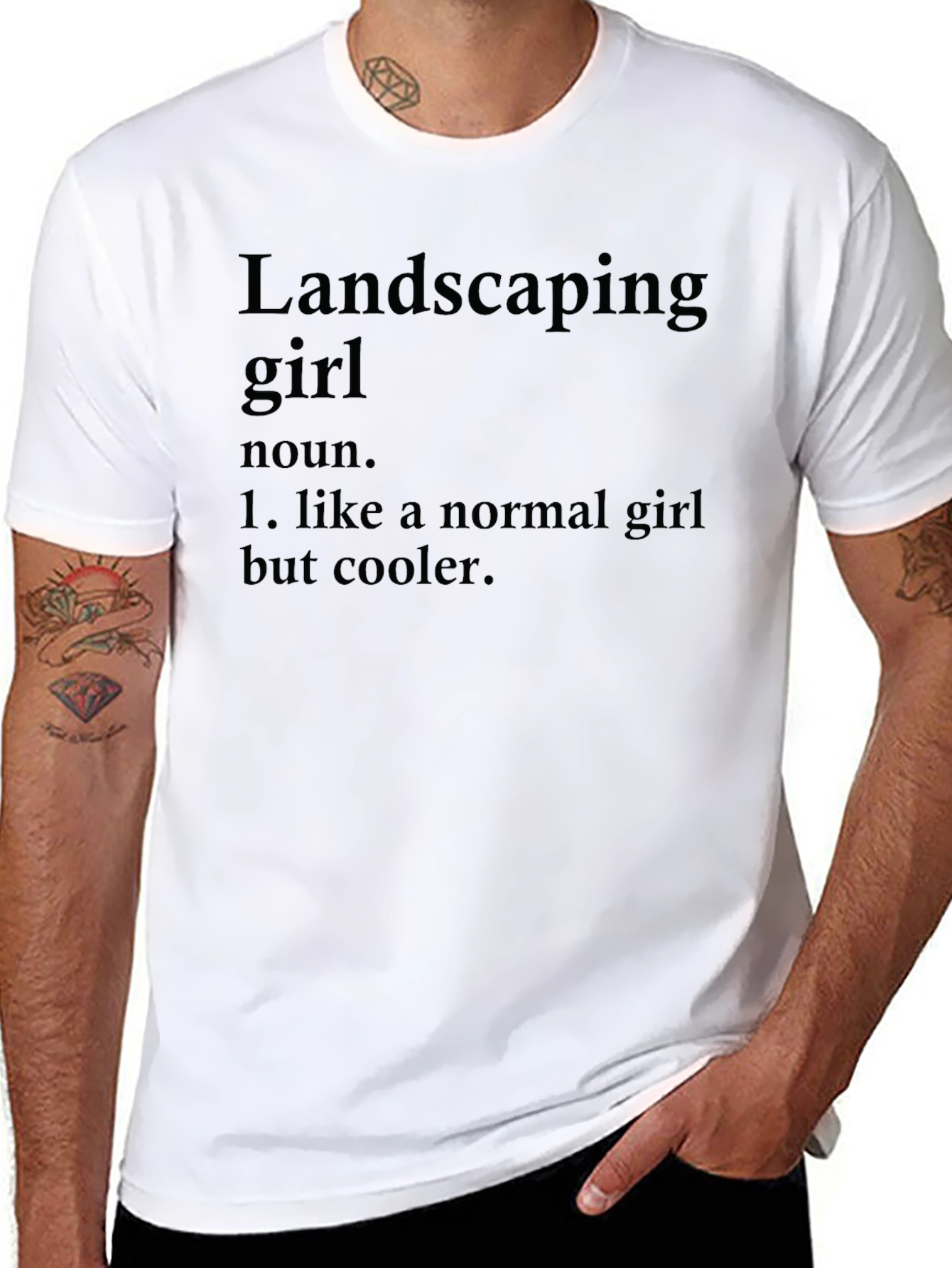 Landscaping Girl Definition T-Shirt - Cool & Unique
