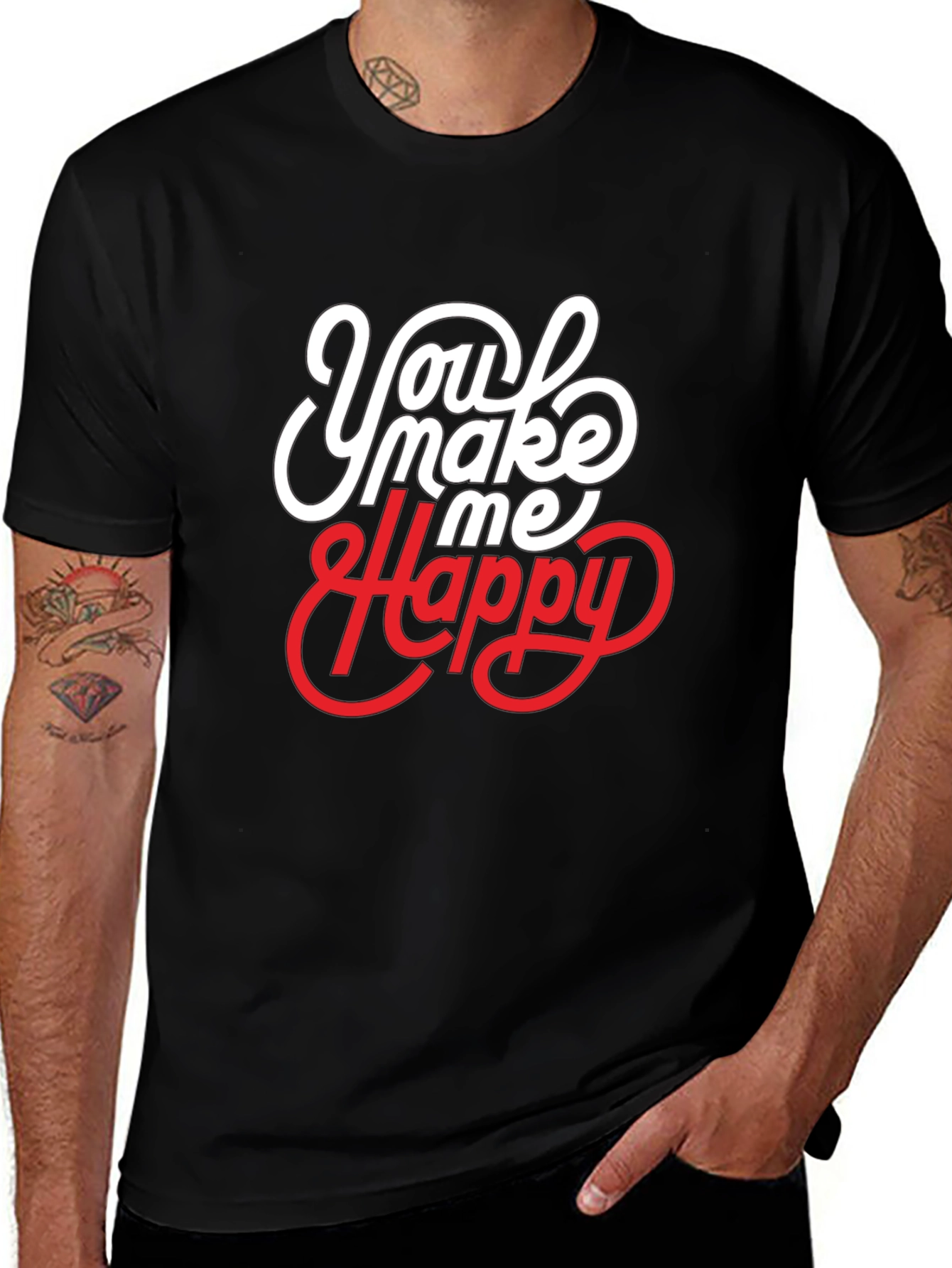 You Make Me Happy Graphic T-Shirt