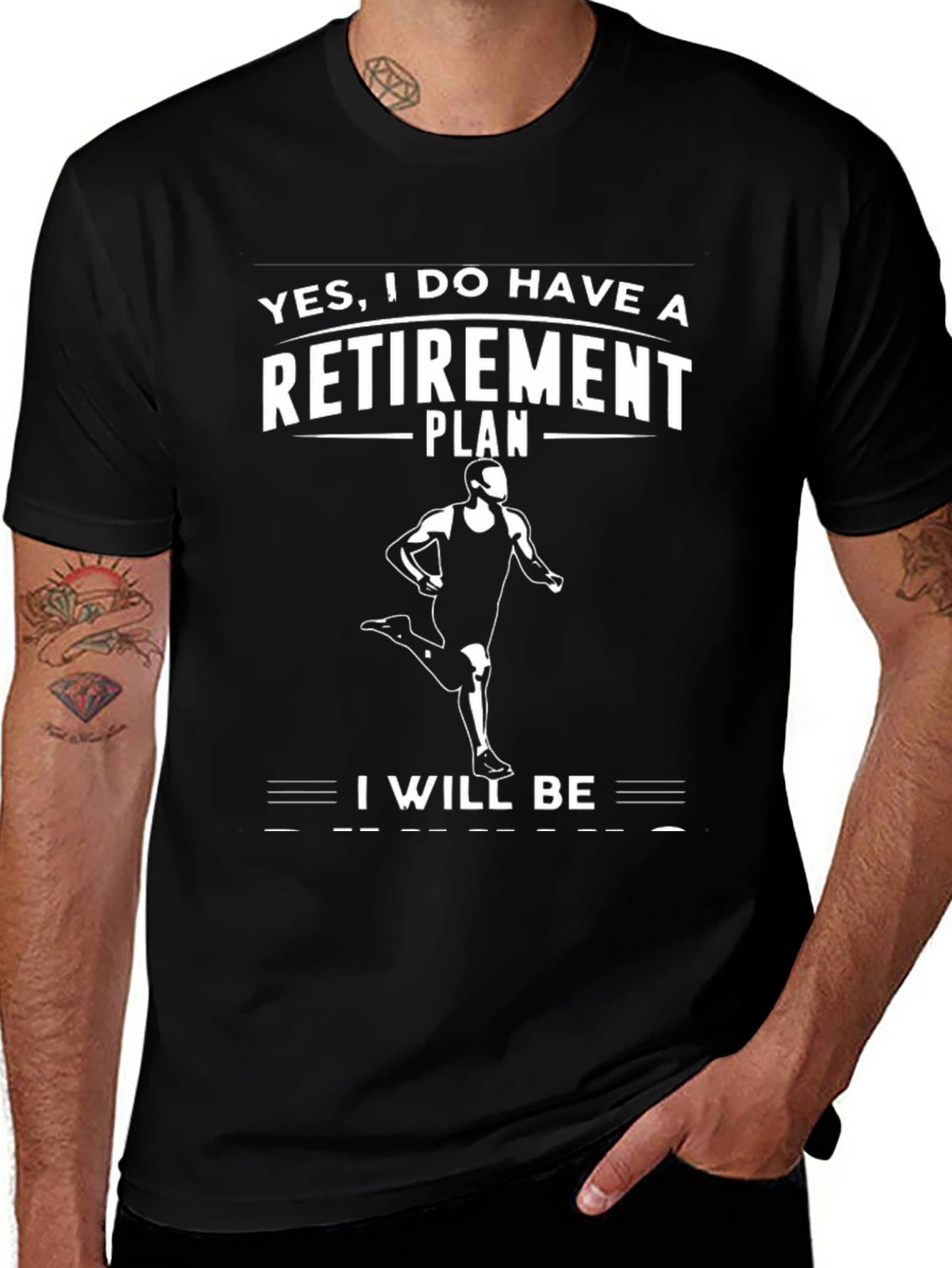 Retirement Plan Runner Graphic T-Shirt