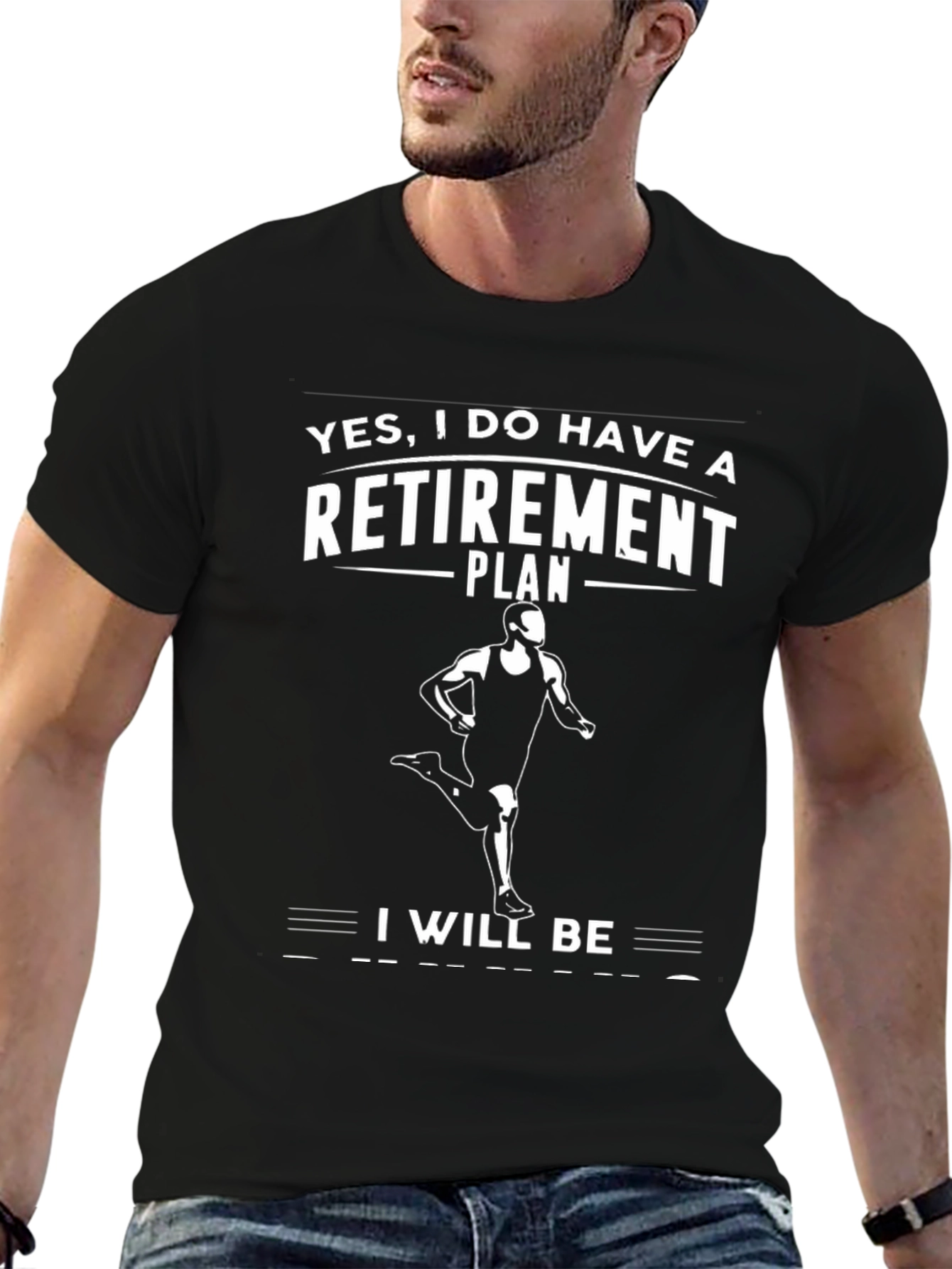 Retirement Plan Runner Graphic T-Shirt