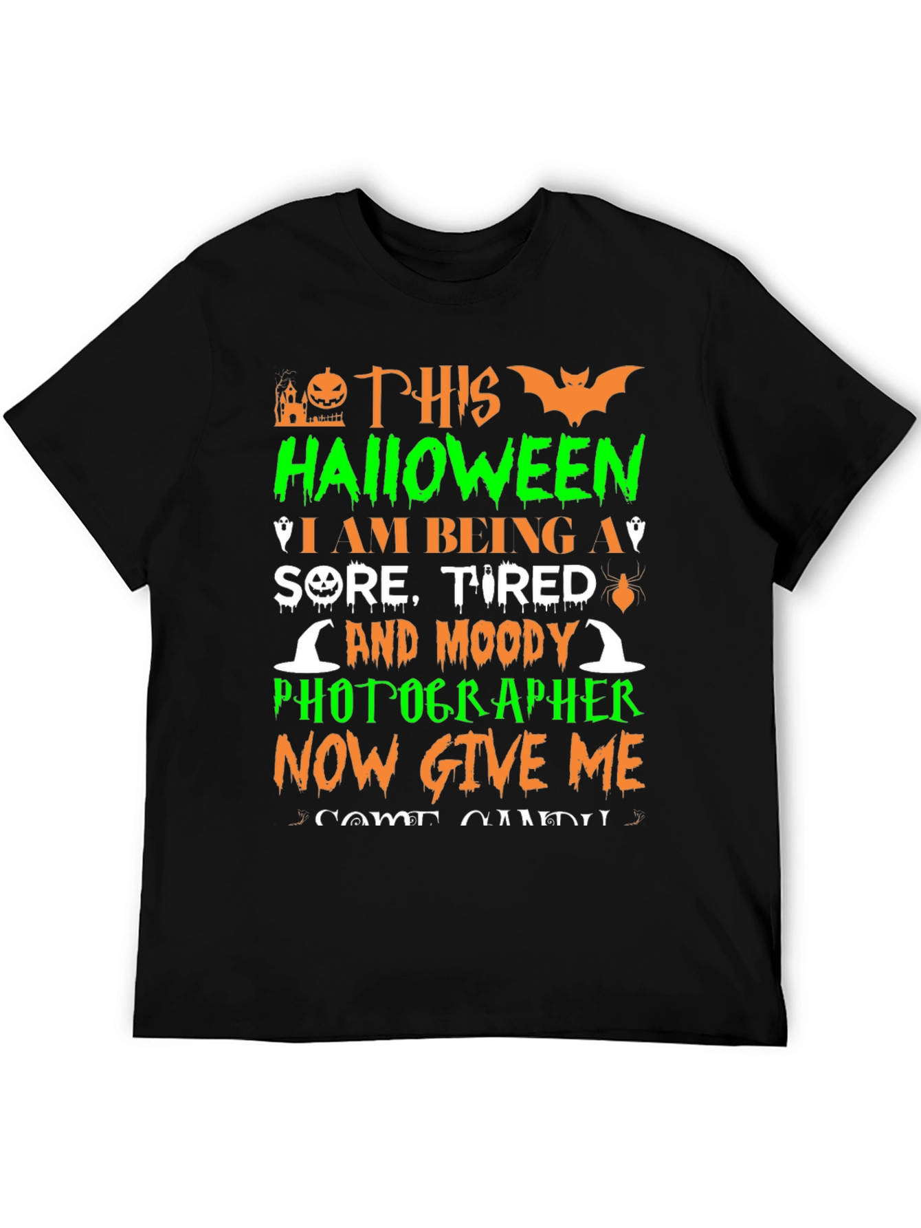 Funny Halloween Photographer Graphic T-Shirt