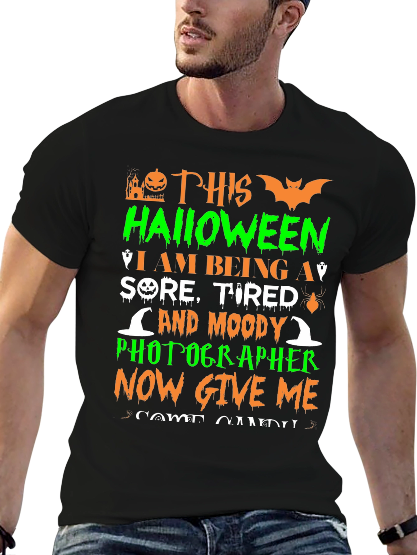 Funny Halloween Photographer Graphic T-Shirt