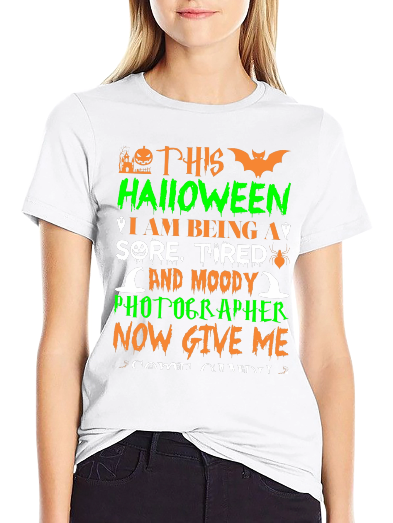 Funny Halloween Photographer Graphic T-Shirt