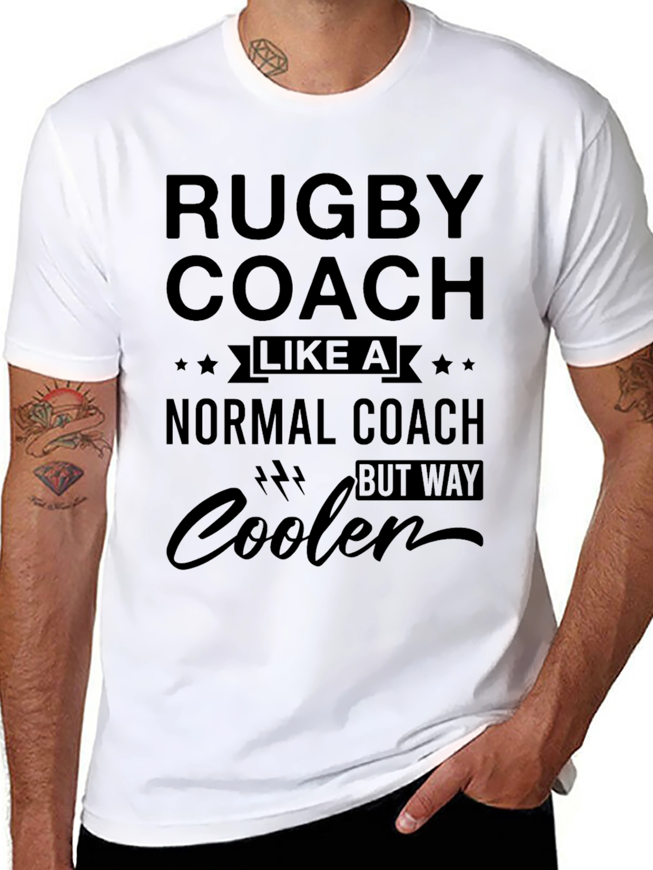 Rugby Coach Funny T-Shirt - Cooler Than Normal