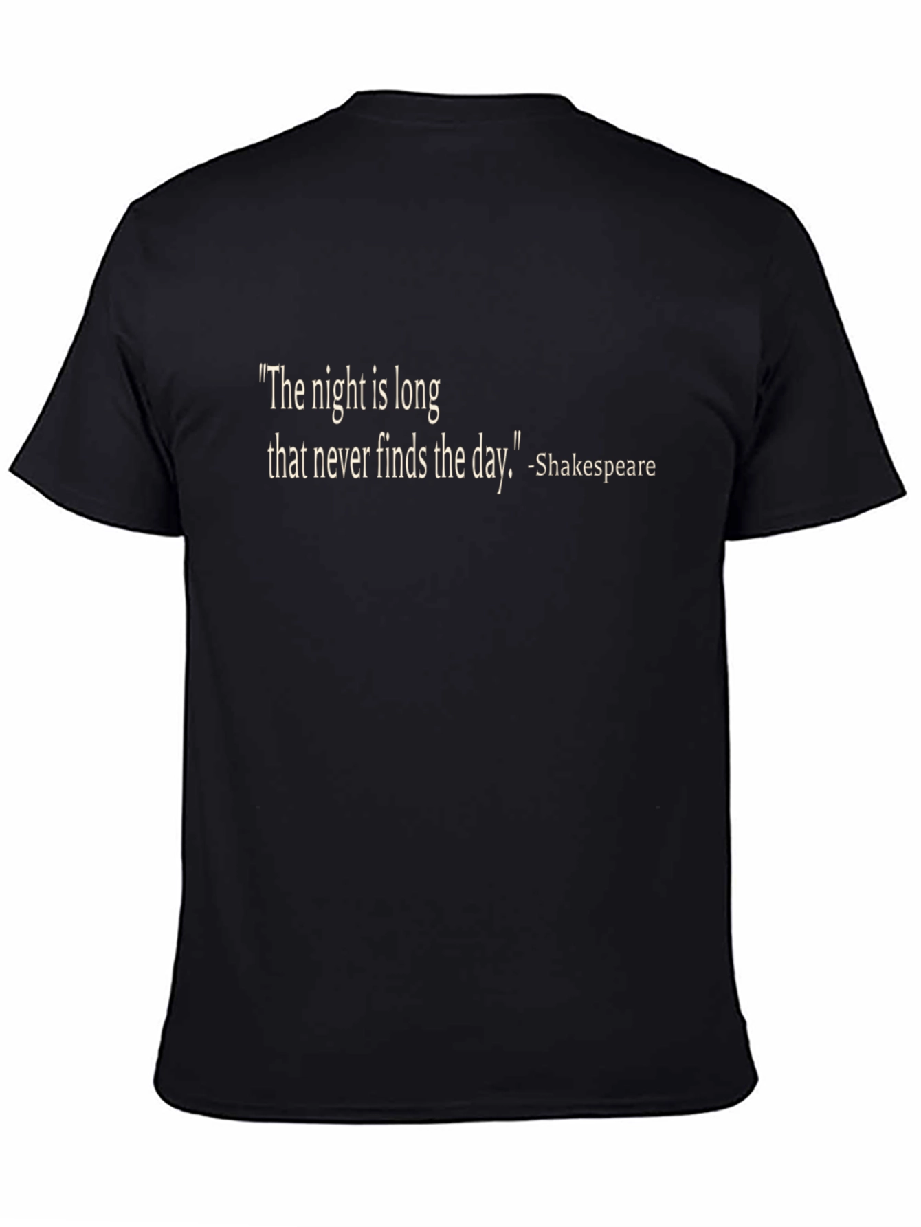 Shakespeare Quote T-Shirt - The Night is Long