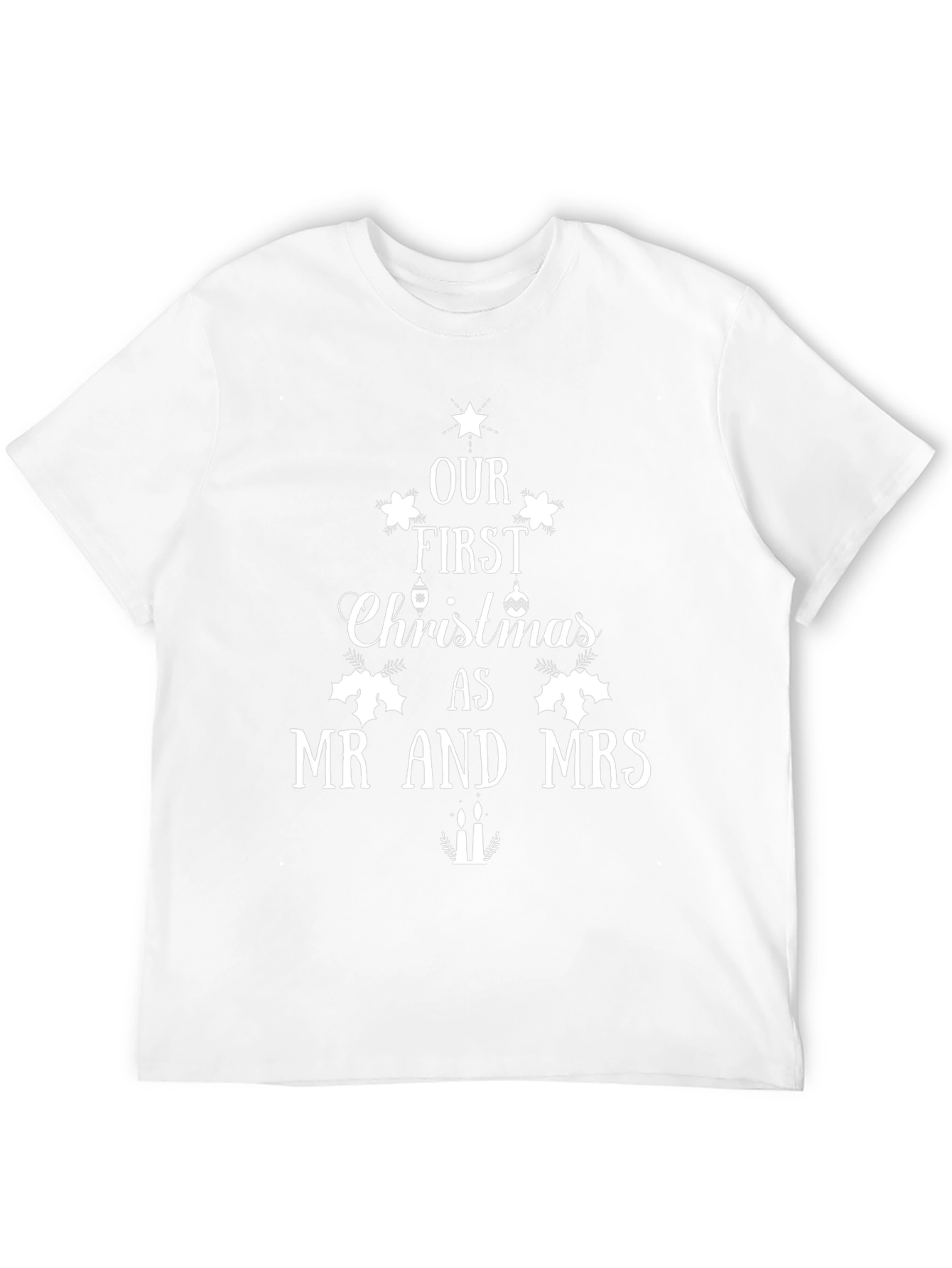 Mr and Mrs First Christmas Matching T-Shirt