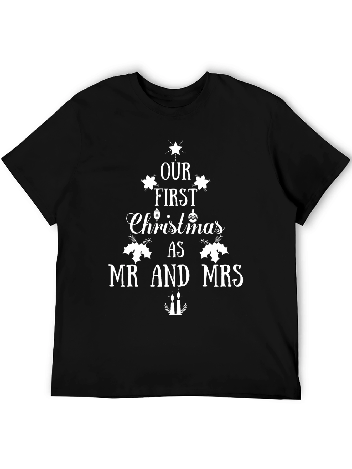 Mr and Mrs First Christmas Matching T-Shirt