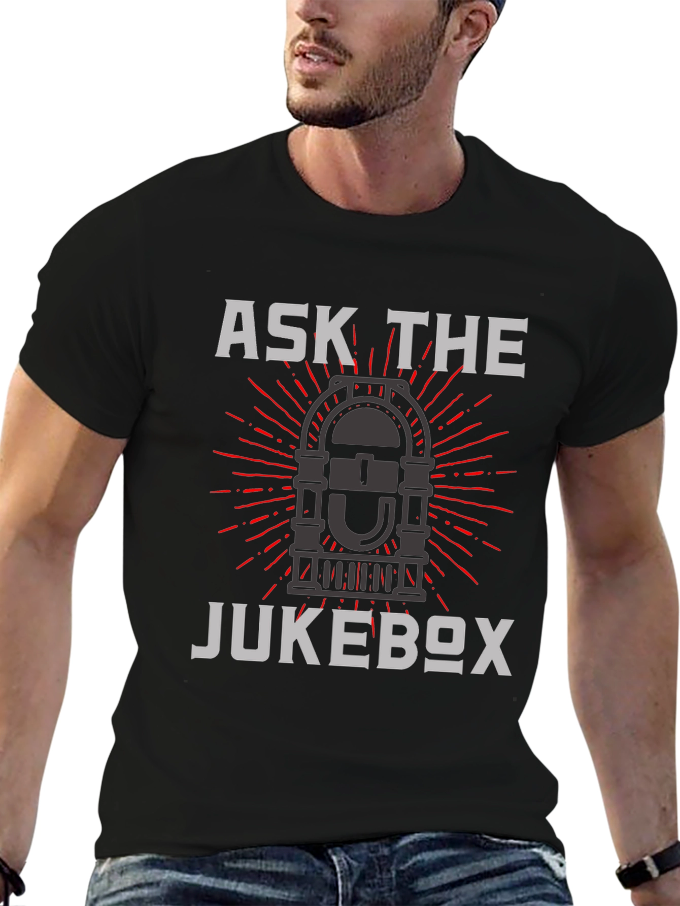 Ask The Jukebox Graphic T-Shirt