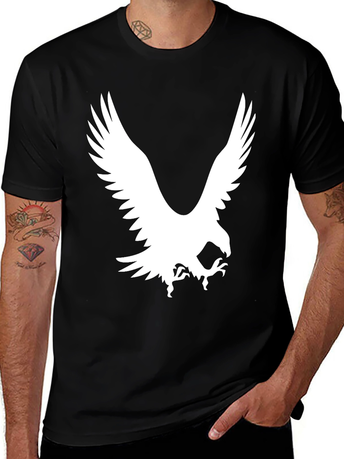Eagle Graphic Black T-Shirt