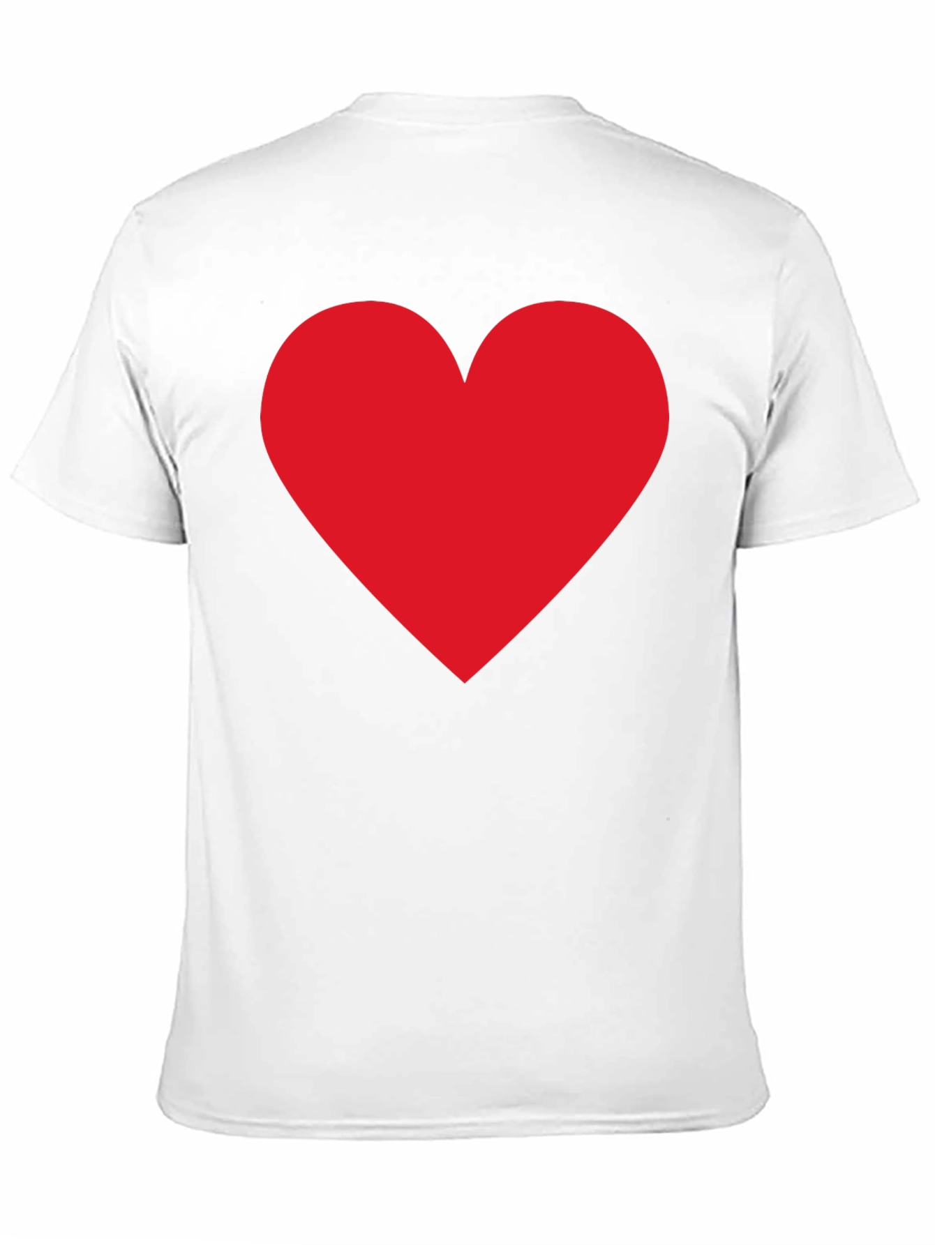 Heart Graphic Black T-Shirt Casual Cotton Tee