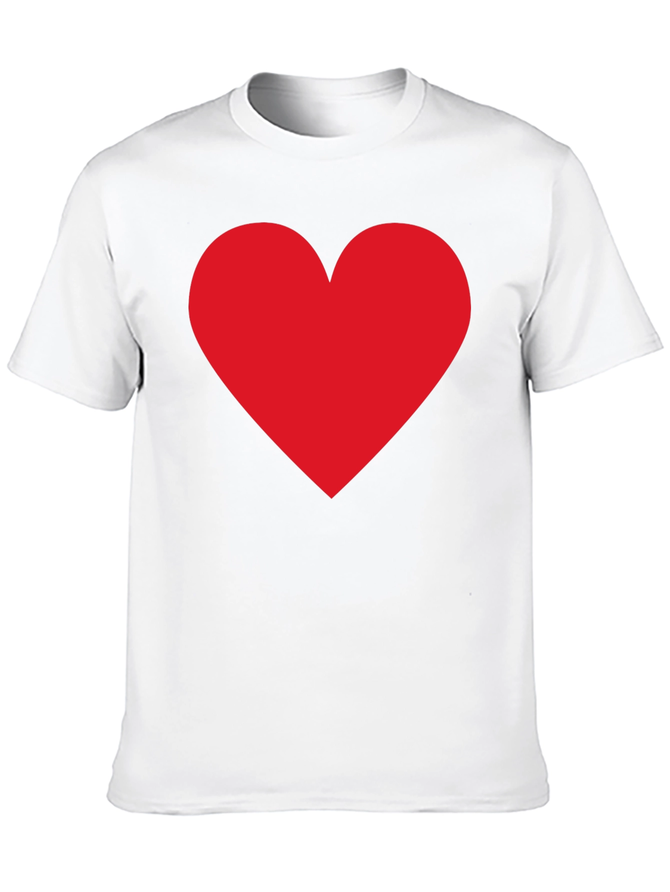 Heart Graphic Black T-Shirt Casual Cotton Tee