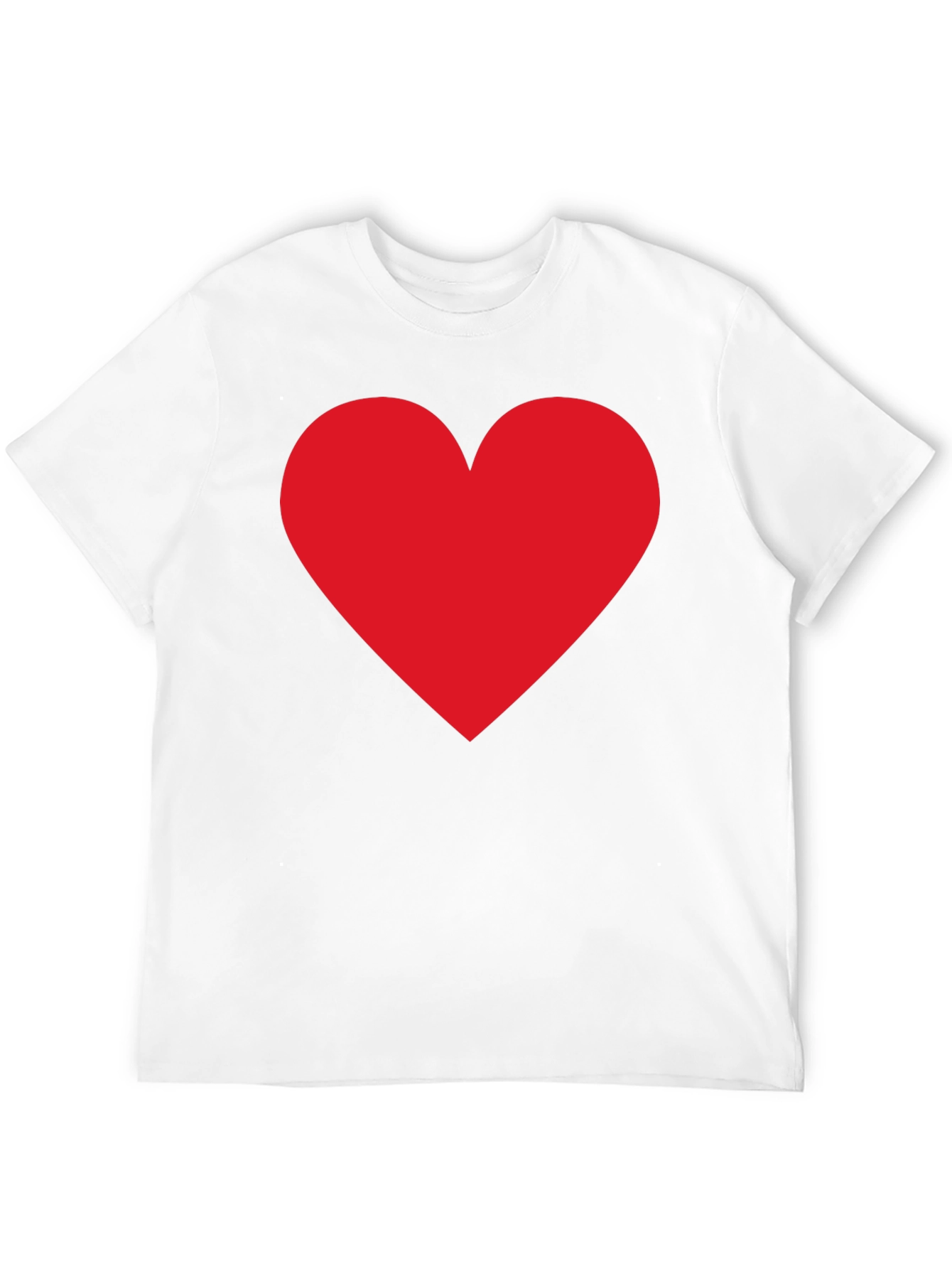 Heart Graphic Black T-Shirt Casual Cotton Tee