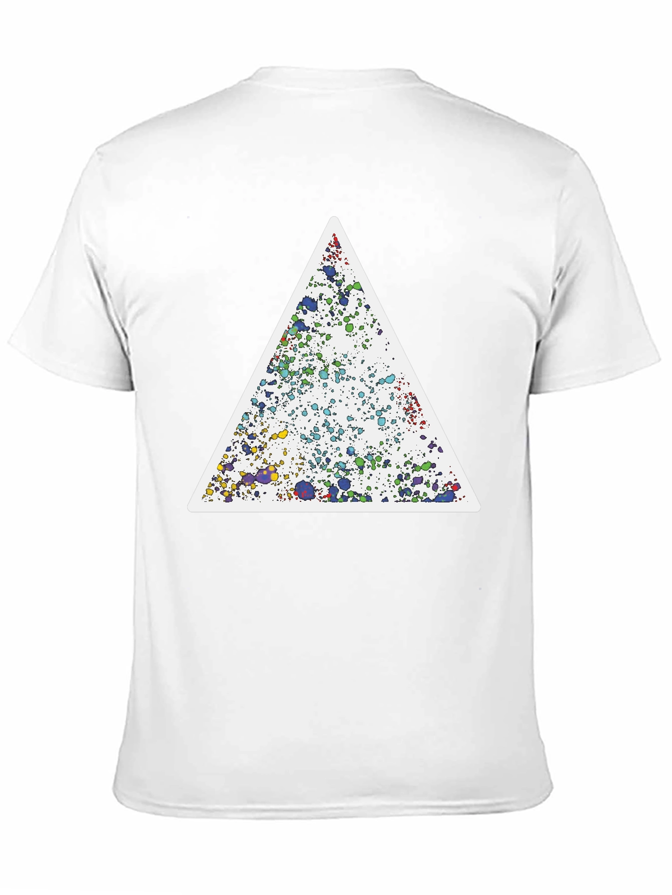 Abstract Triangle Graphic Tee - Unique Design Soft Cotton