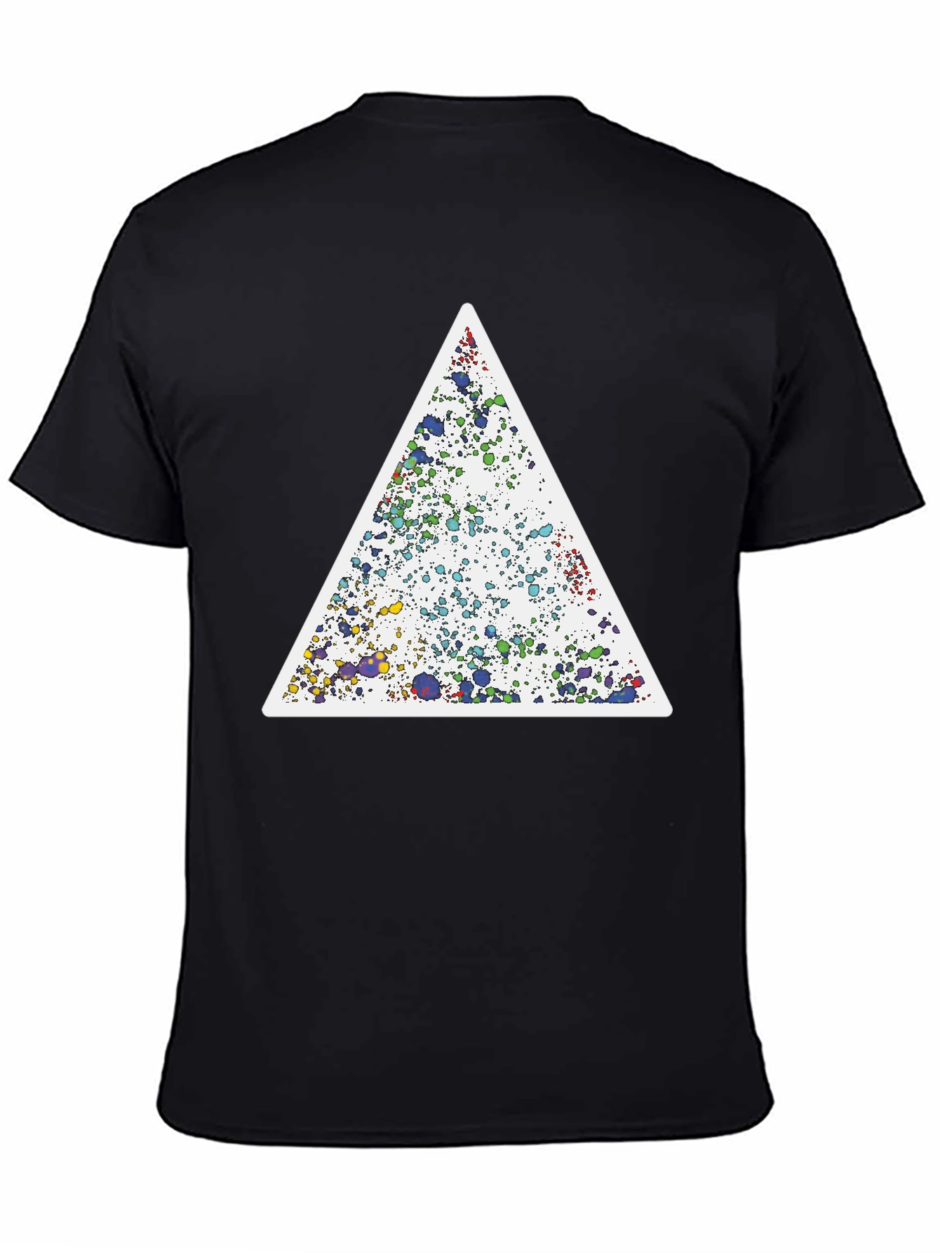 Abstract Triangle Graphic Tee - Unique Design Soft Cotton
