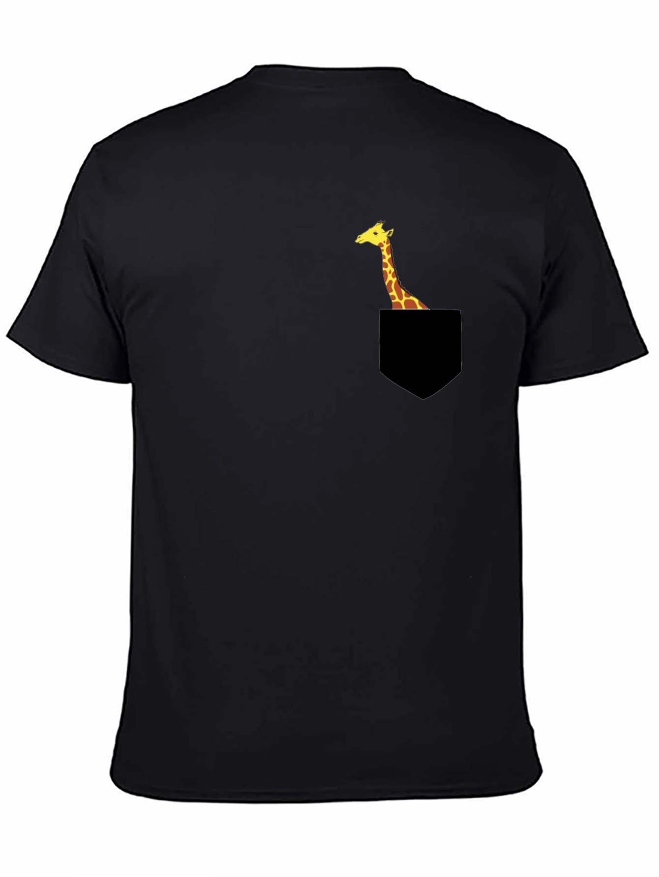 Giraffe Pocket T-Shirt - Unique Animal Tee