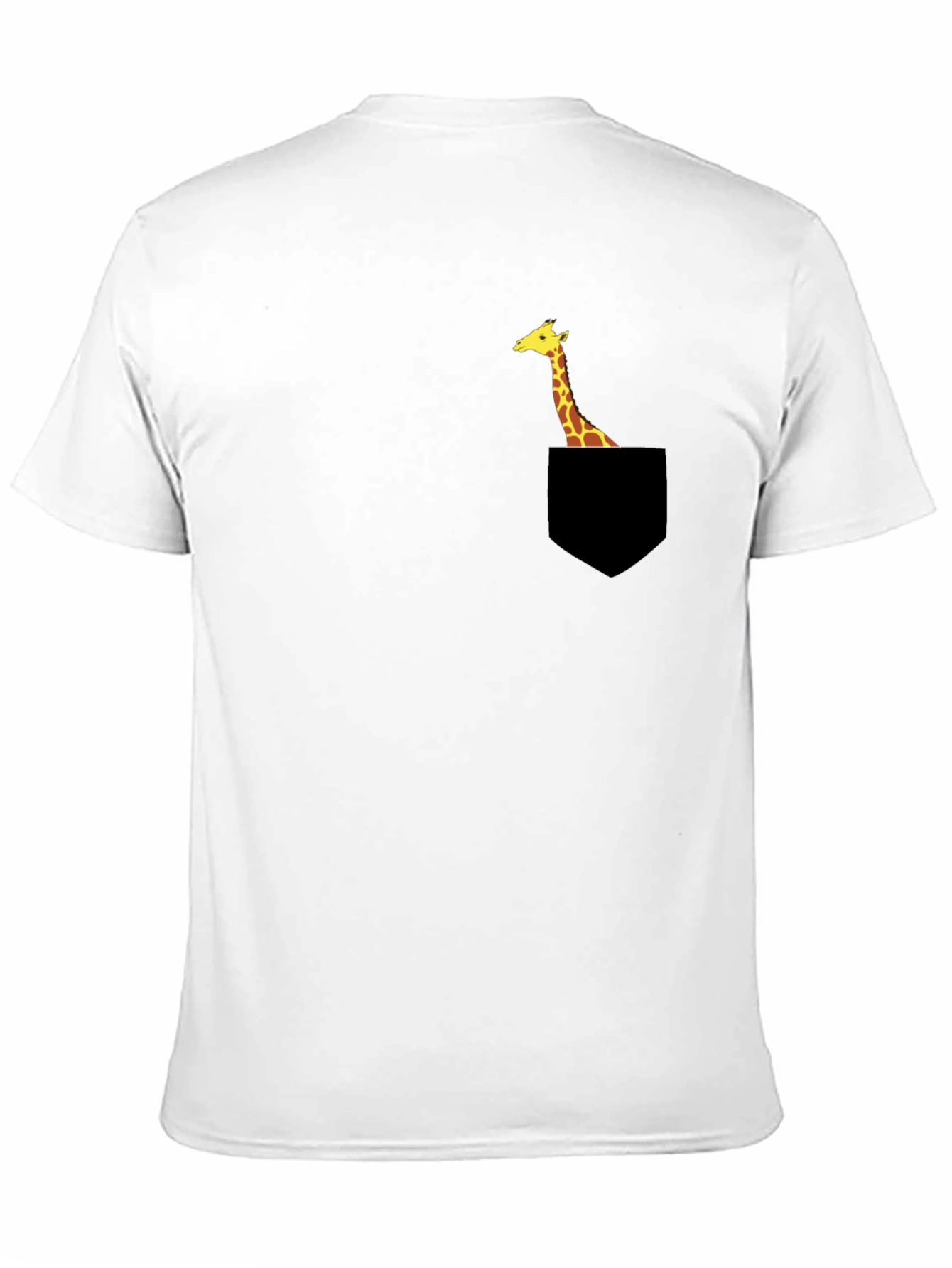 Giraffe Pocket T-Shirt - Unique Animal Tee