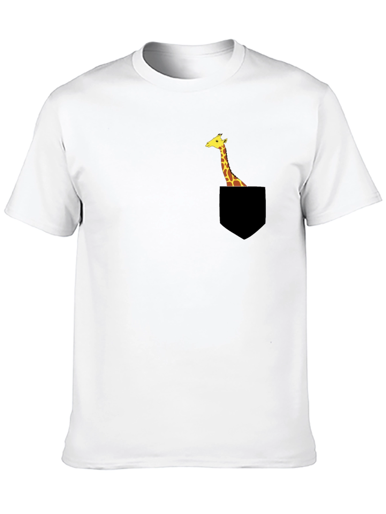 Giraffe Pocket T-Shirt - Unique Animal Tee