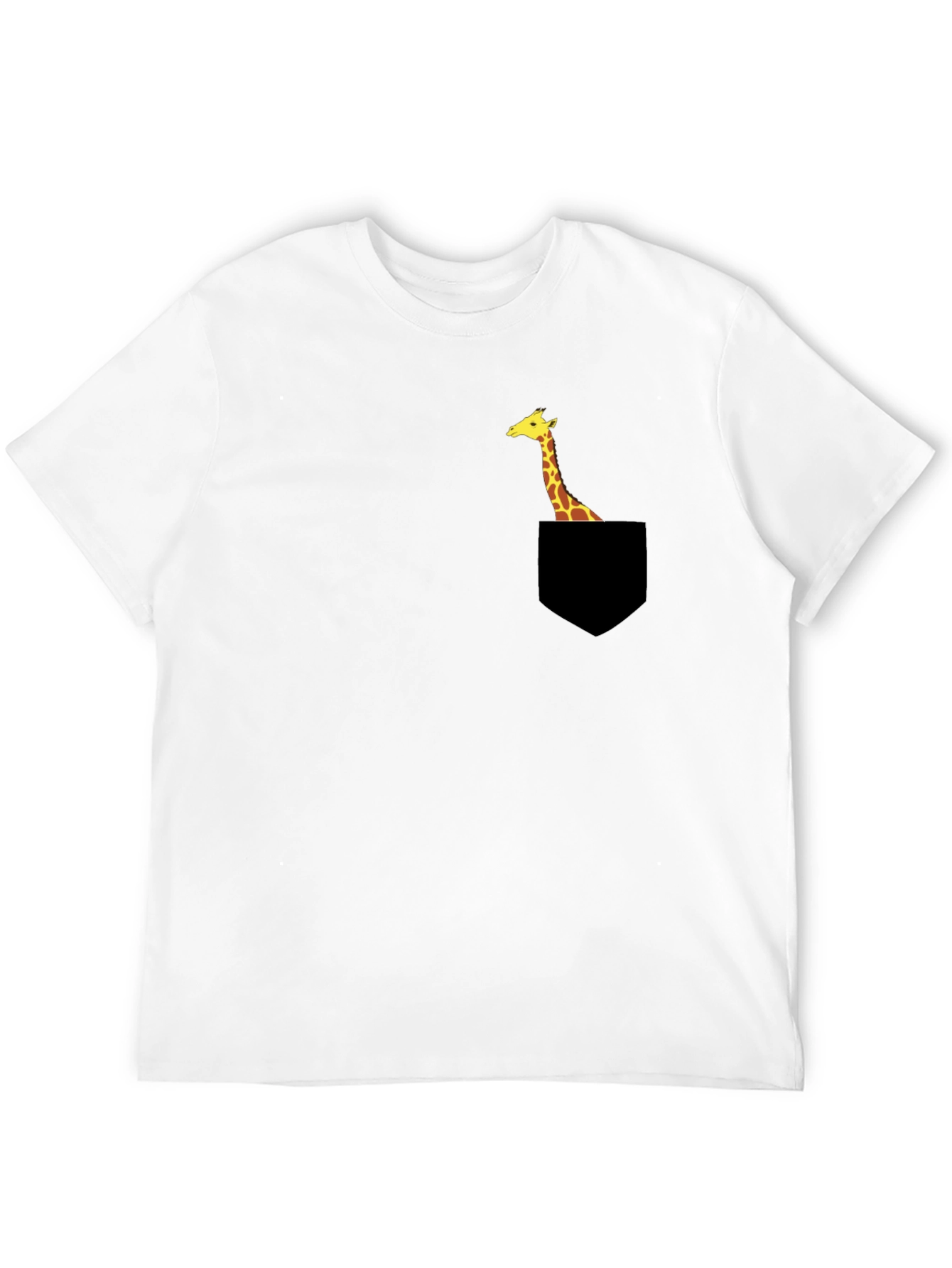 Giraffe Pocket T-Shirt - Unique Animal Tee