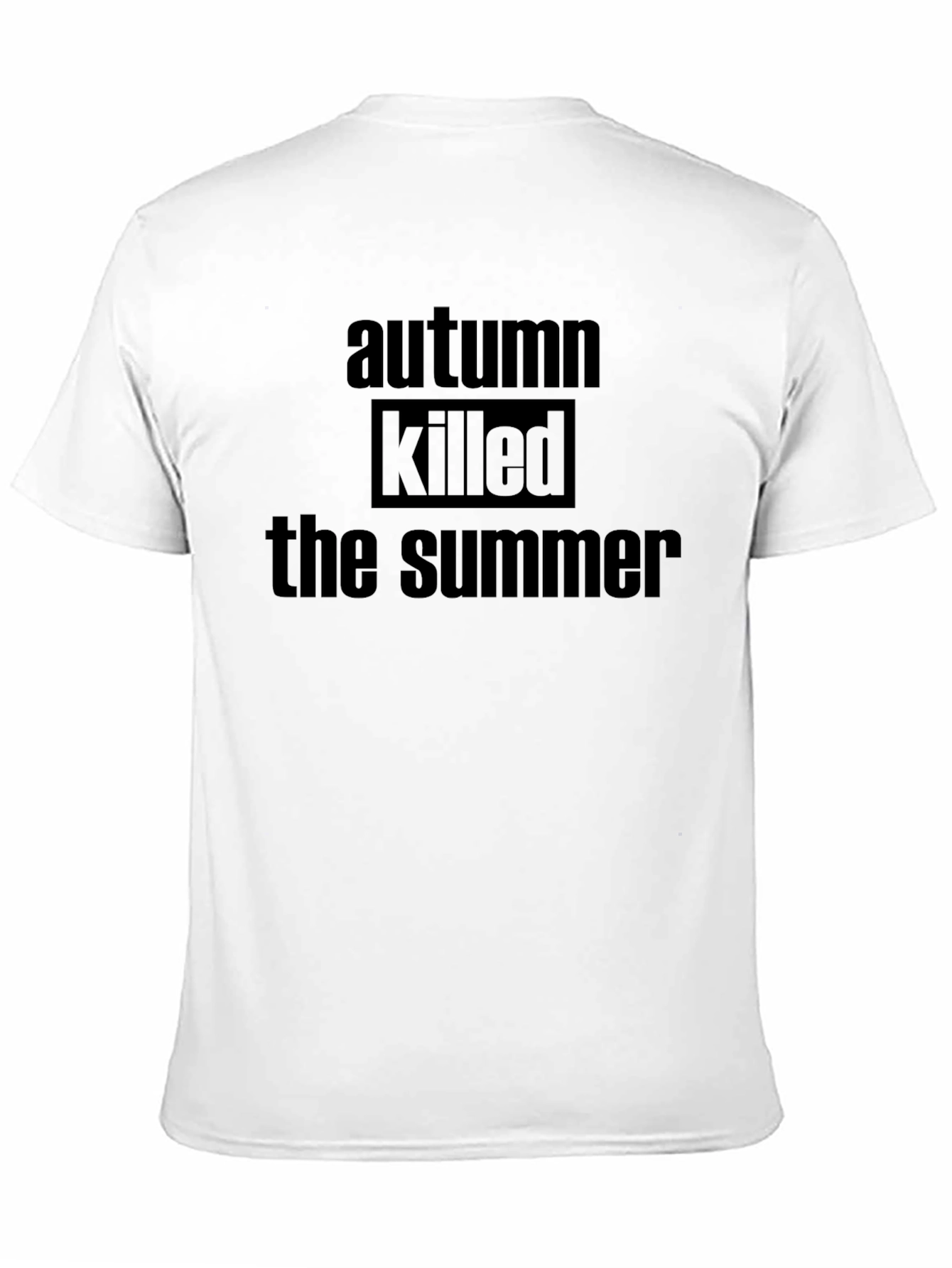 Autumn Killed the Summer Black Graphic Tee