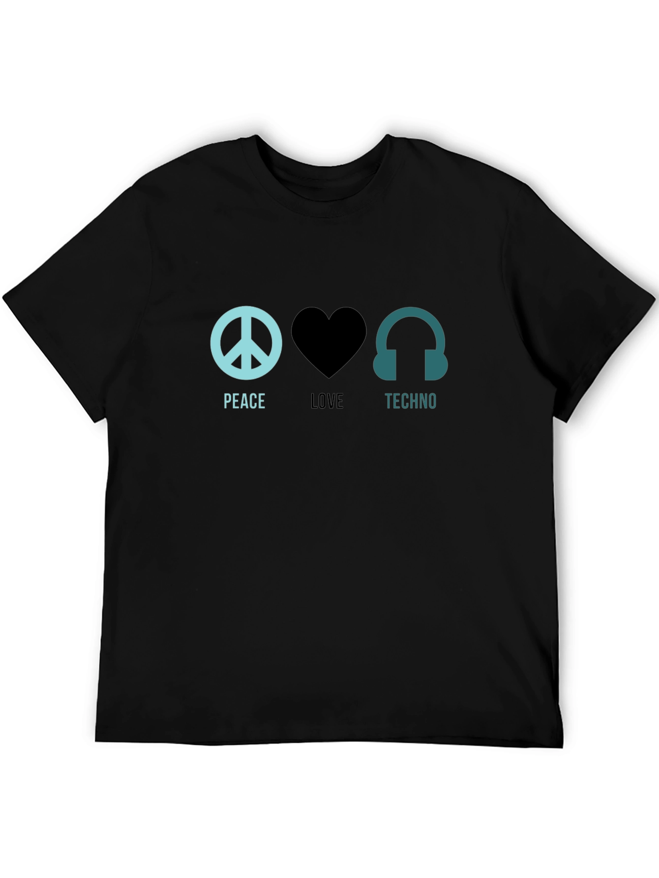 Peace Love Techno T-Shirt - Music Festival Rave Apparel