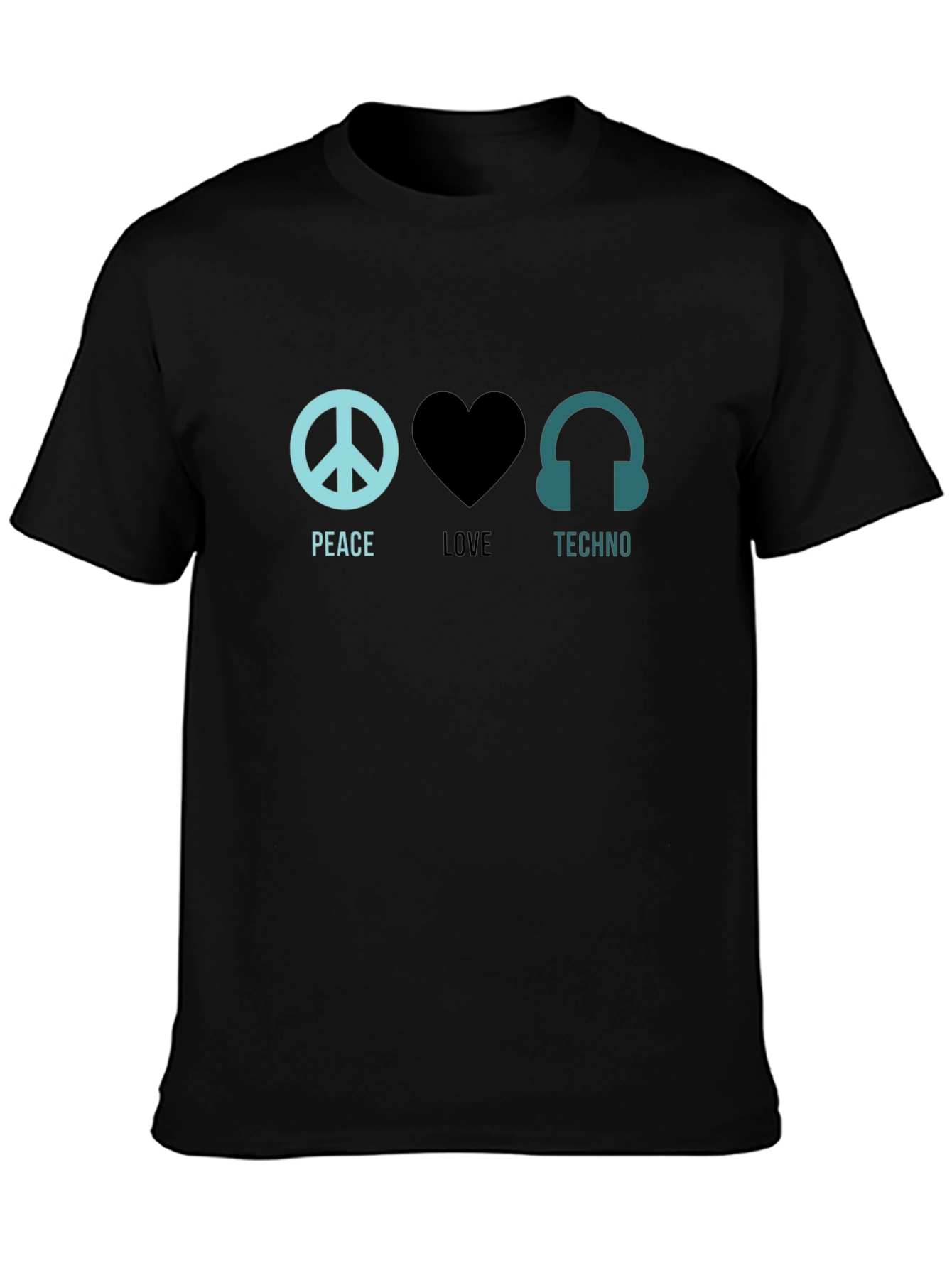 Peace Love Techno T-Shirt - Music Festival Rave Apparel