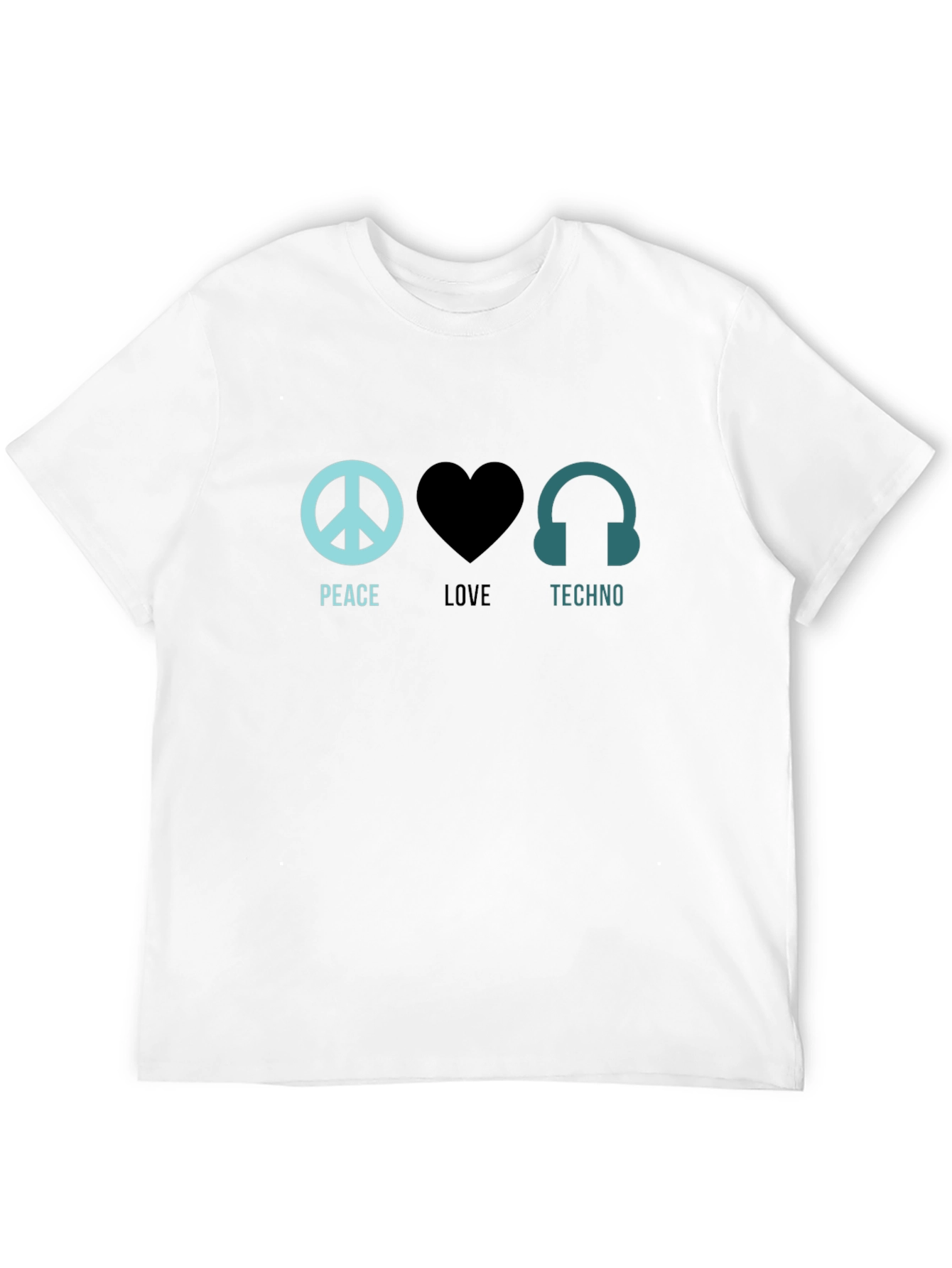 Peace Love Techno T-Shirt - Music Festival Rave Apparel
