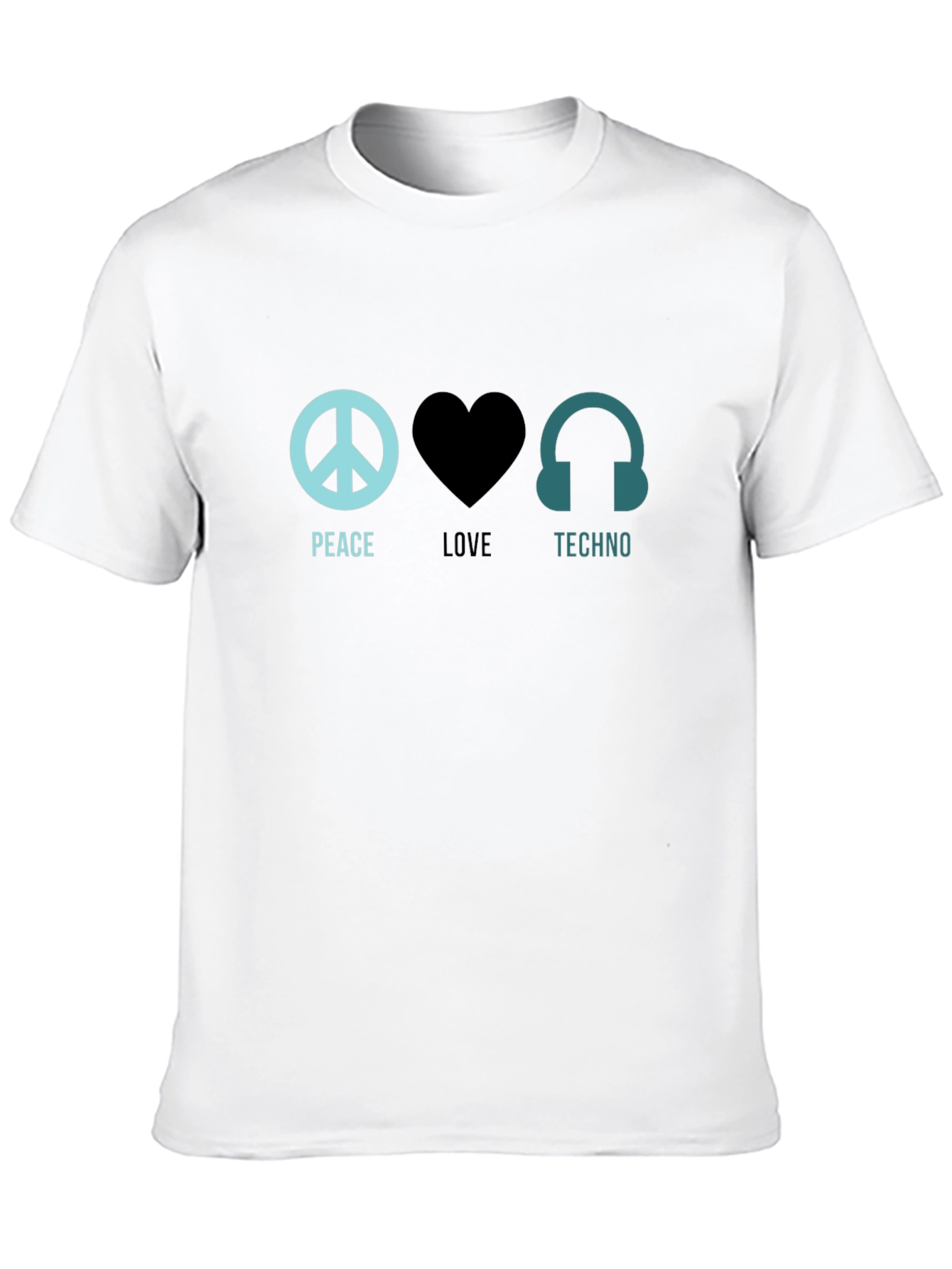 Peace Love Techno T-Shirt - Music Festival Rave Apparel