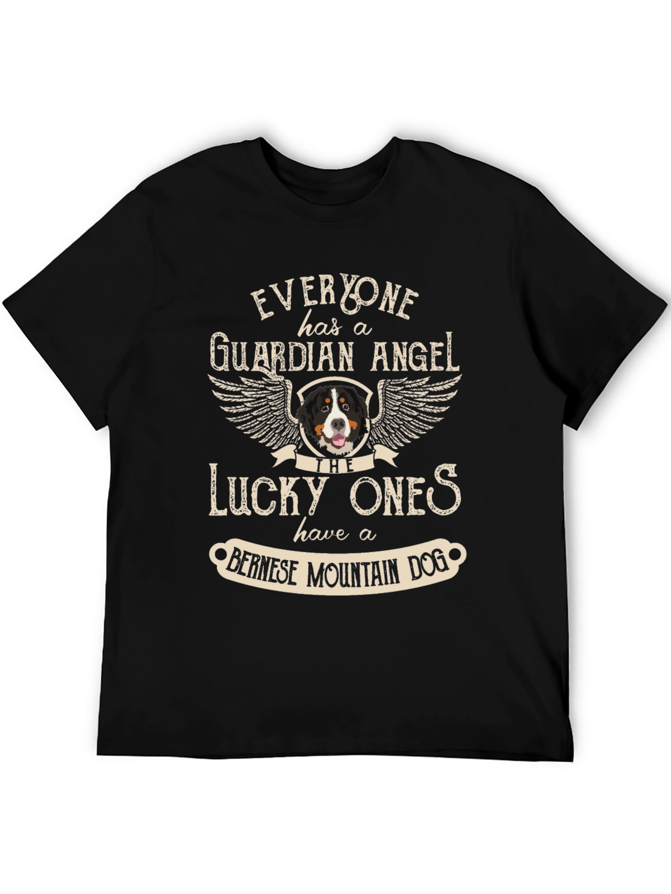 Bernese Mountain Dog Guardian Angel T-Shirt