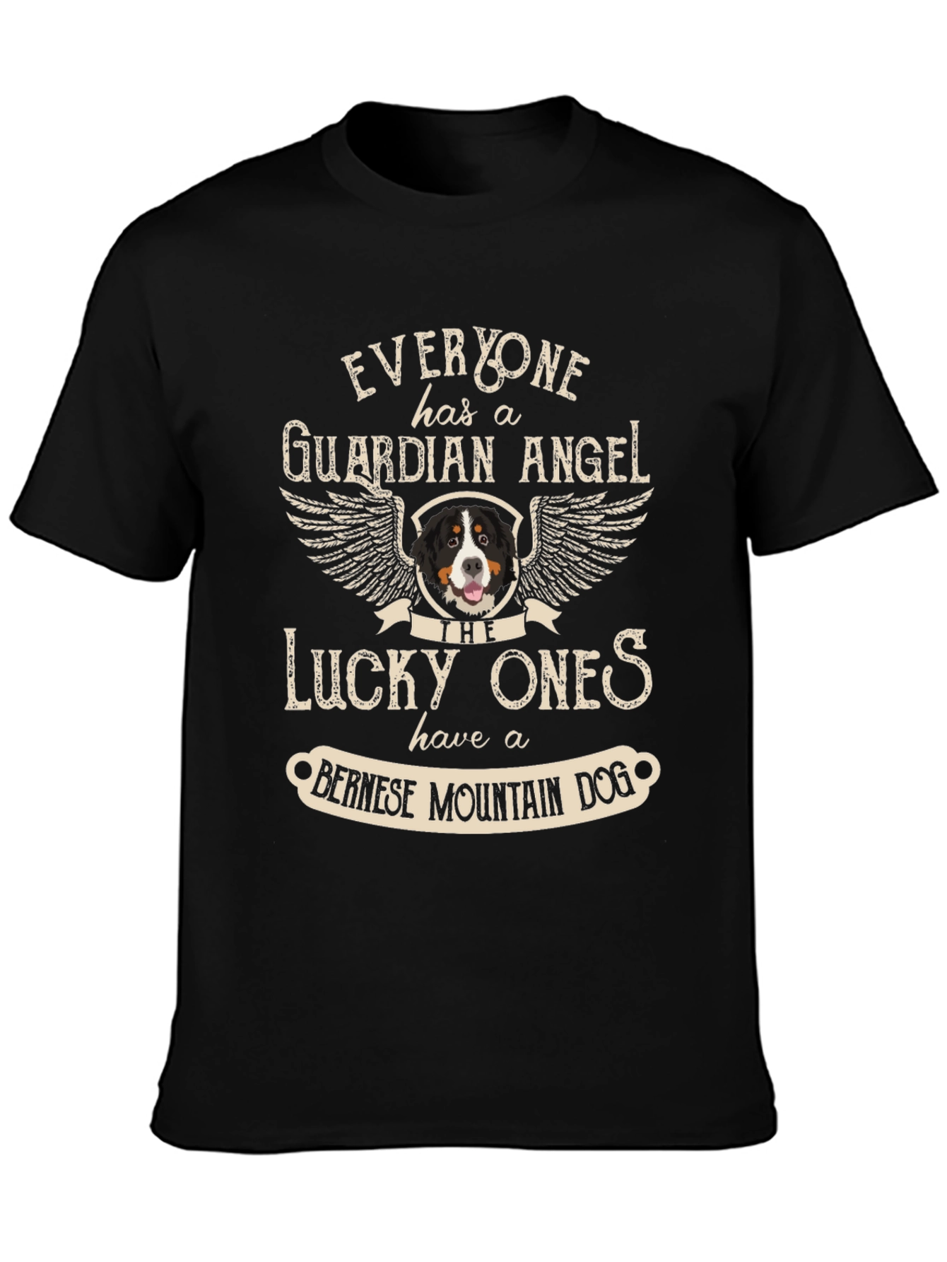 Bernese Mountain Dog Guardian Angel T-Shirt