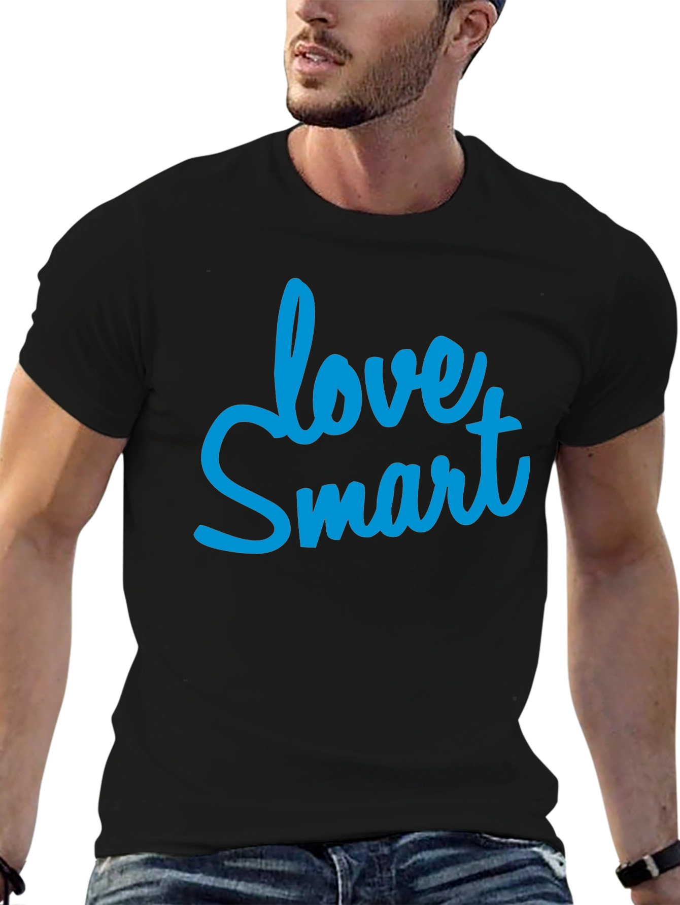 Love Smart Graphic Tee - Black T-Shirt