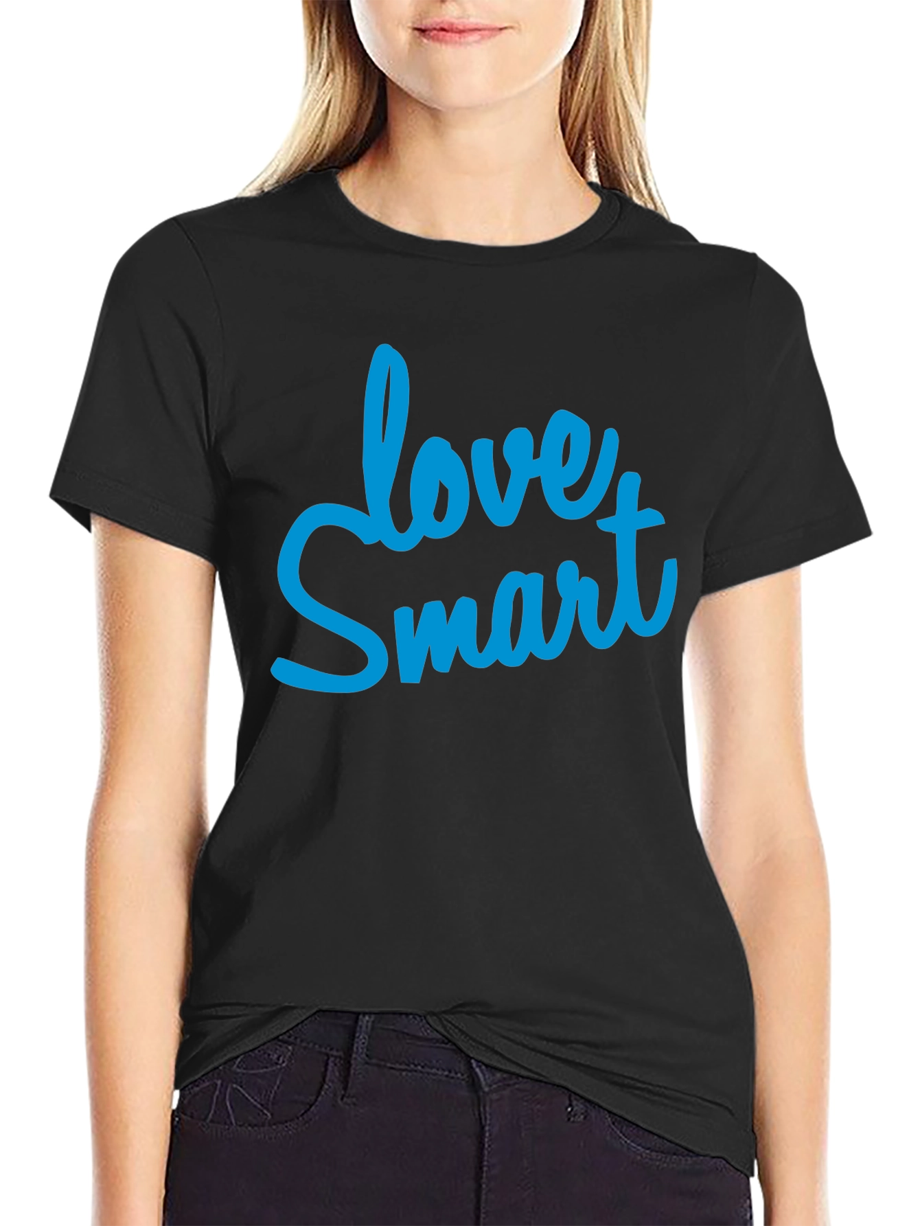 Love Smart Graphic Tee - Black T-Shirt