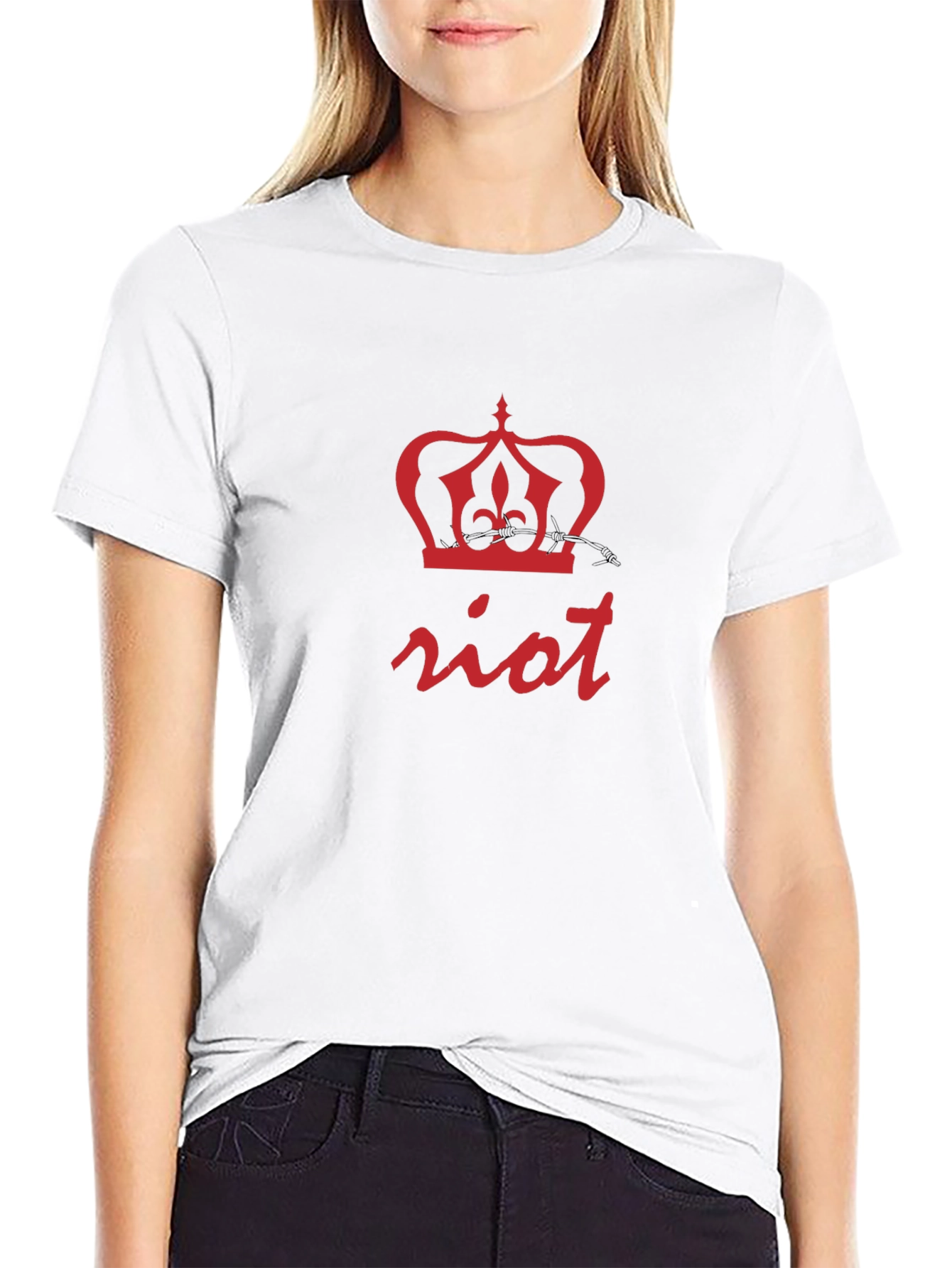 Riot Crown Graphic Tee - Black