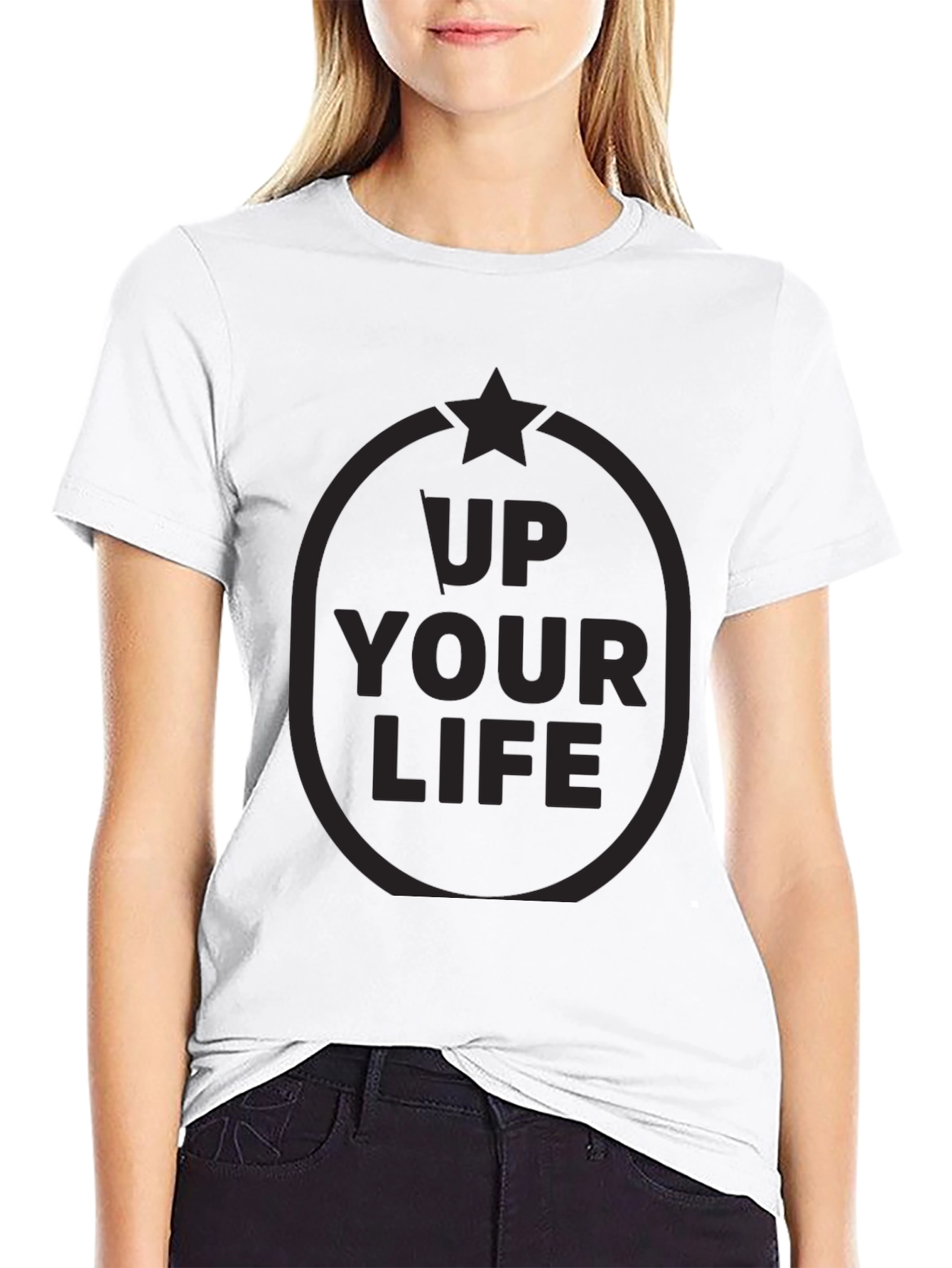 Up Your Life Black T-Shirt