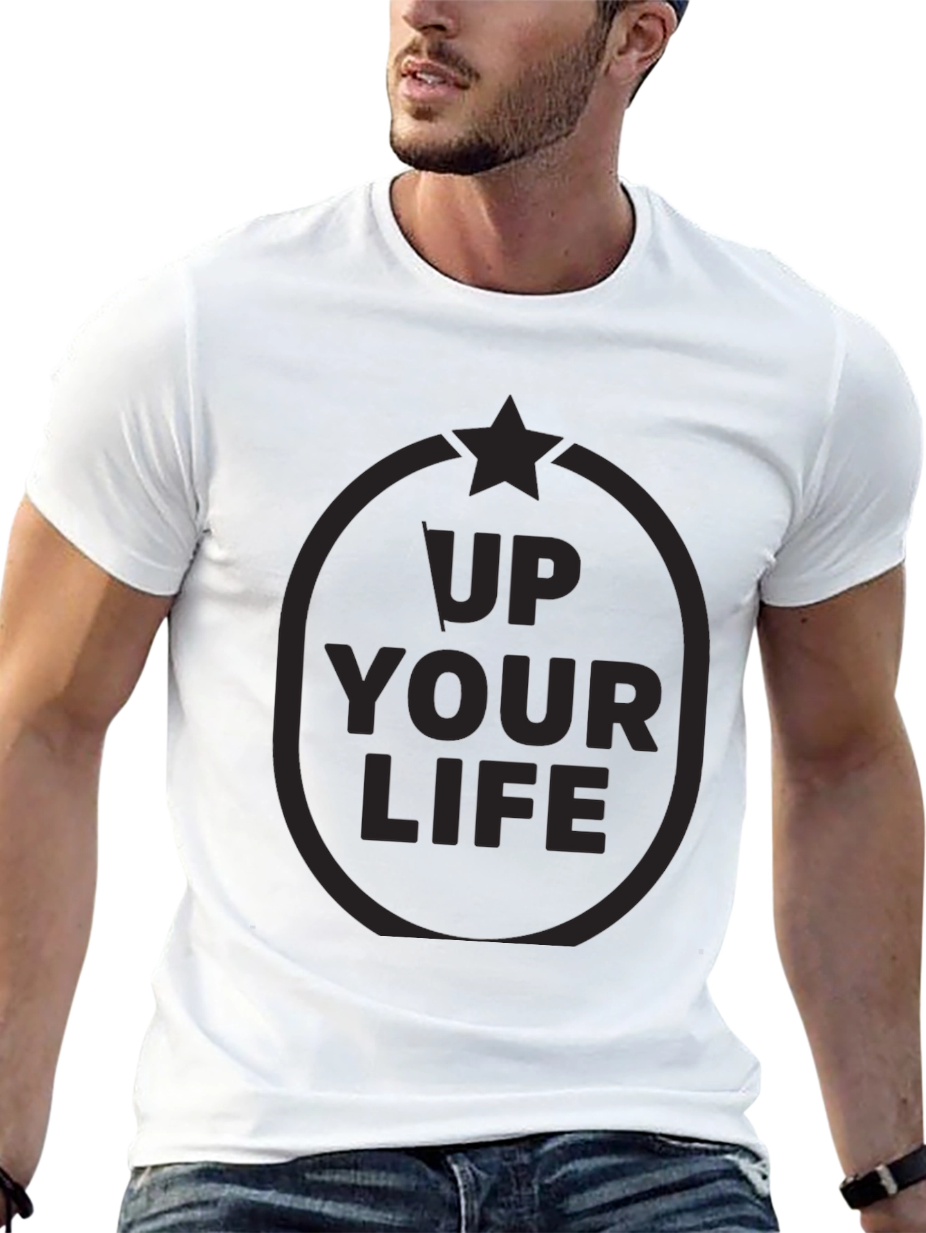 Up Your Life Black T-Shirt