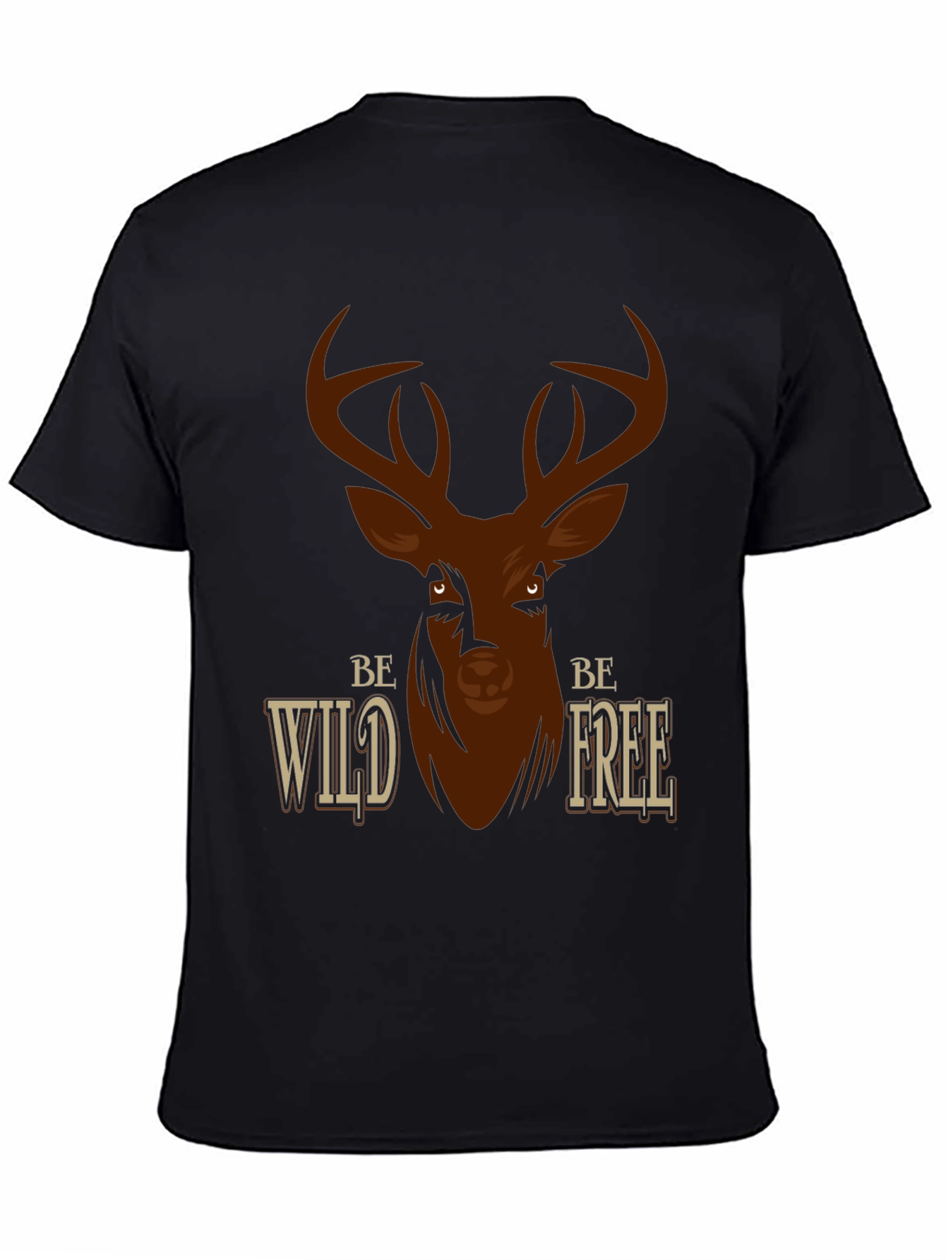 Be Wild Be Free Deer Graphic T-Shirt