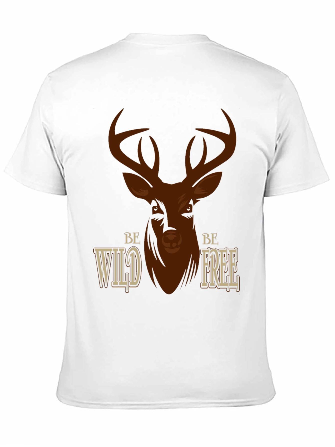Be Wild Be Free Deer Graphic T-Shirt