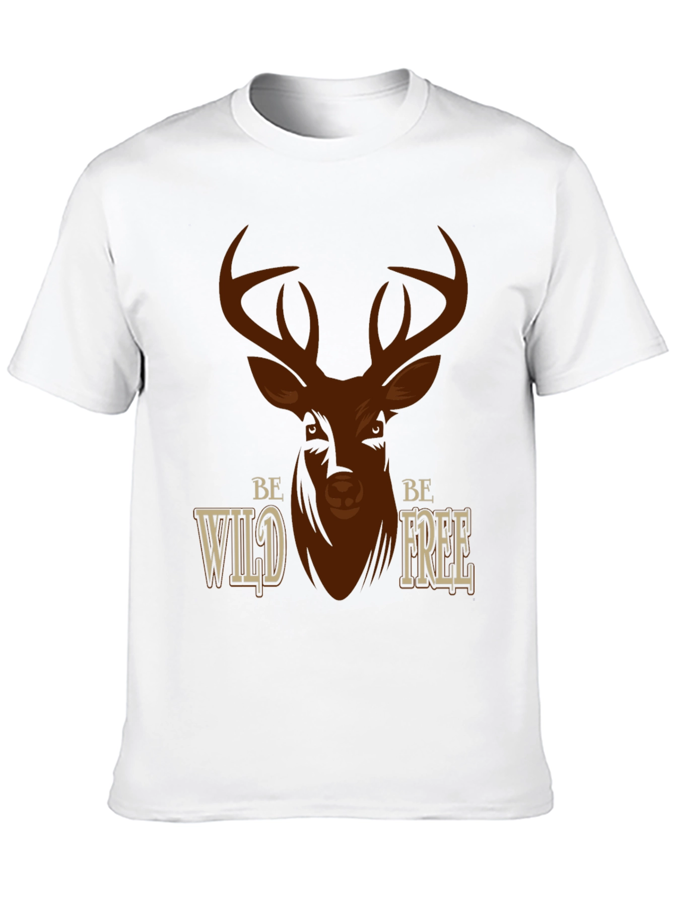 Be Wild Be Free Deer Graphic T-Shirt