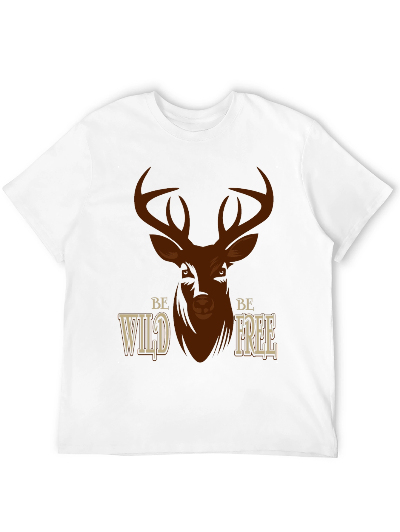 Be Wild Be Free Deer Graphic T-Shirt