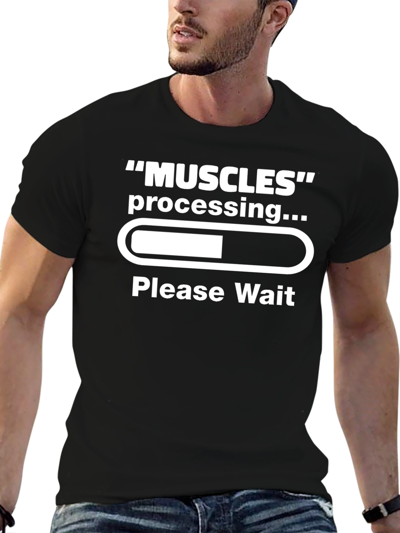 Muscles Processing T-Shirt - Funny Gym Workout Tee