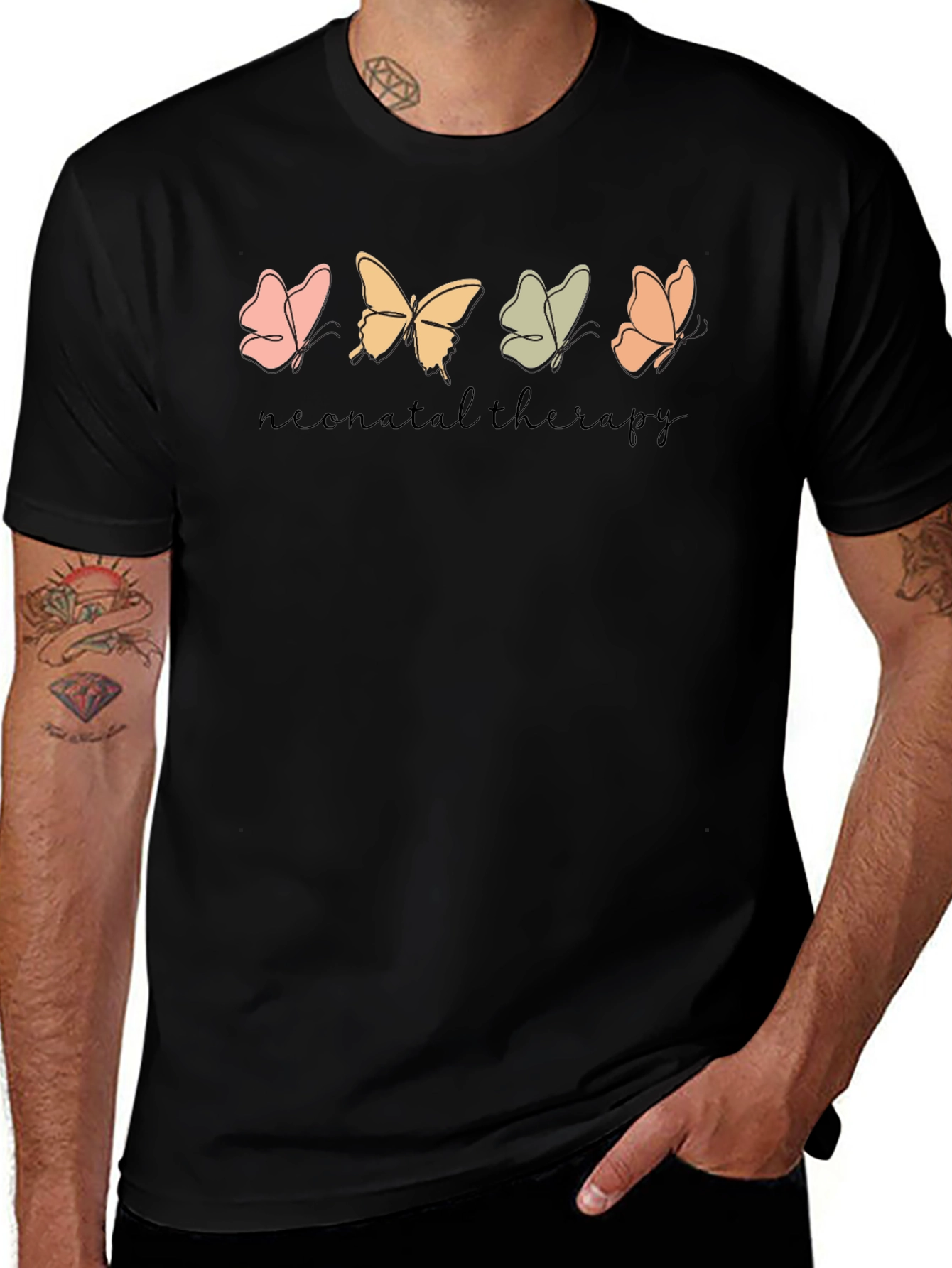 Neonatal Therapy Butterfly Graphic Tee