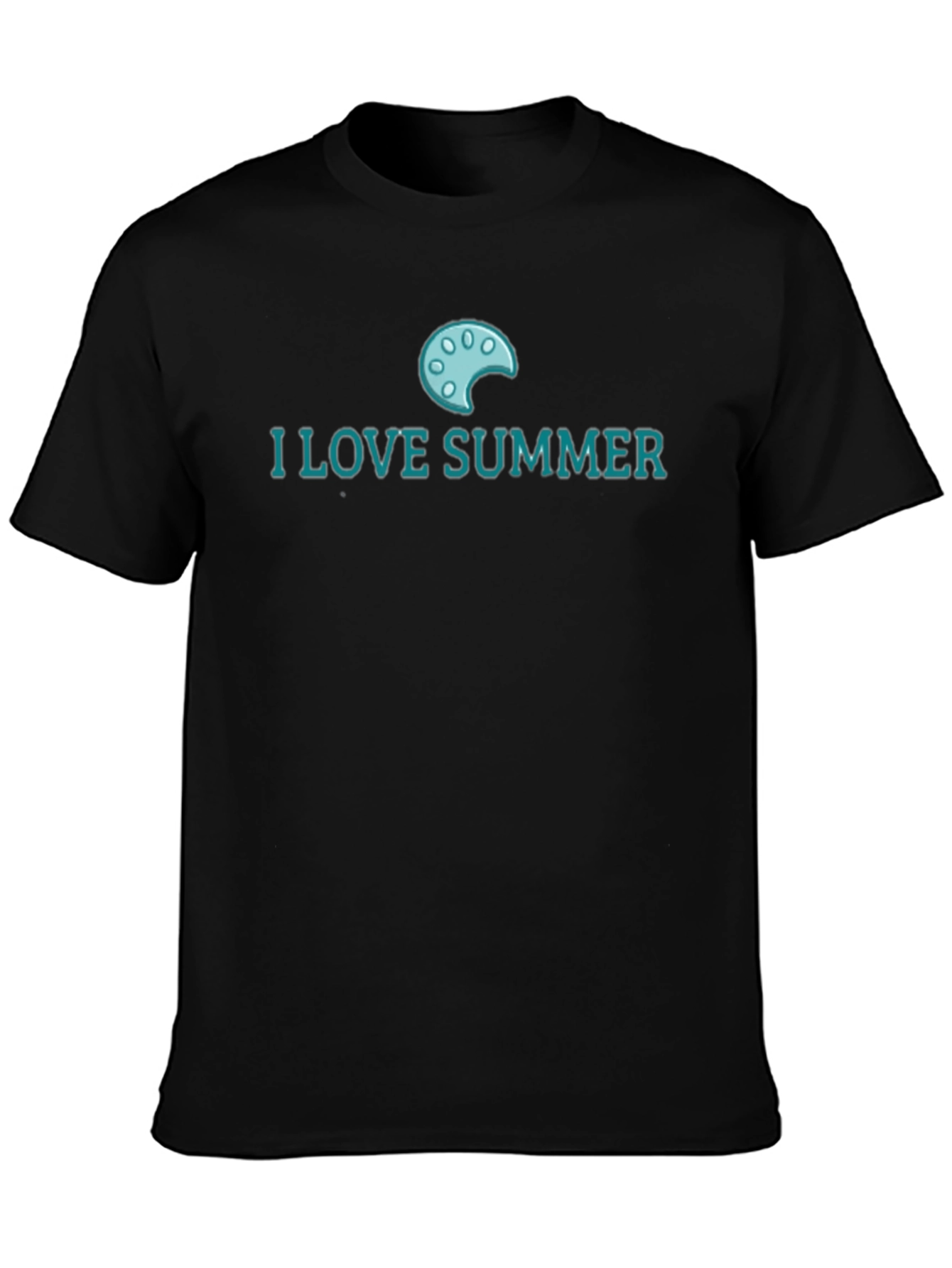 I Love Summer Black T-Shirt