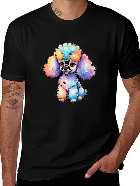 Poodle T-Shirt - Colorful Dog Design