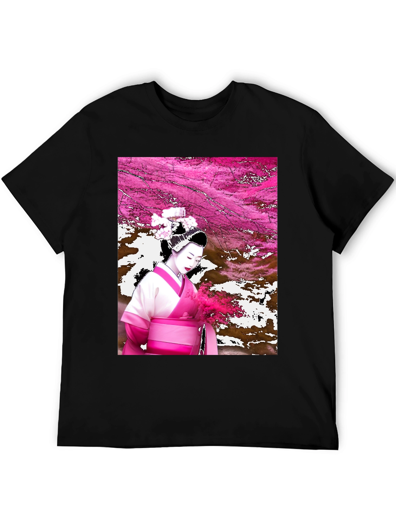 Geisha Graphic Black T-Shirt