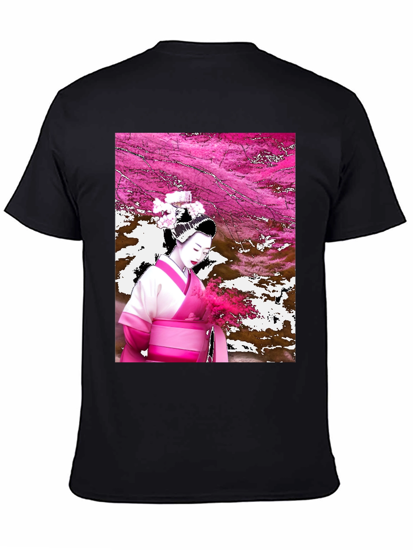 Geisha Graphic Black T-Shirt